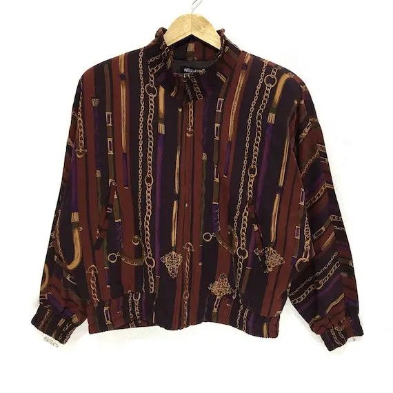 Vintage Vintage INTER NEEDS Monograms Gangster Coogi Style Jacket Size M / US 6-8 / IT 42-44 - 1 Thumbnail