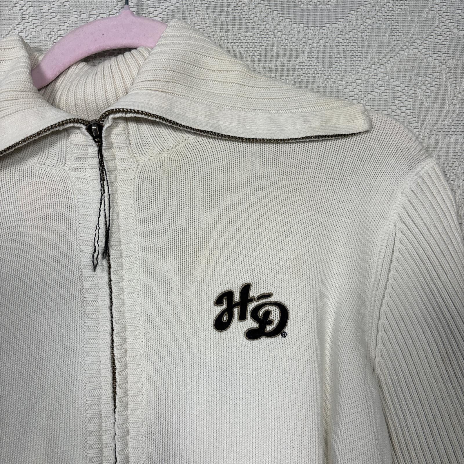 Harley Davidson vintage harley davidson sweater zip up Size L / US 10 / IT 46 - 3 Thumbnail