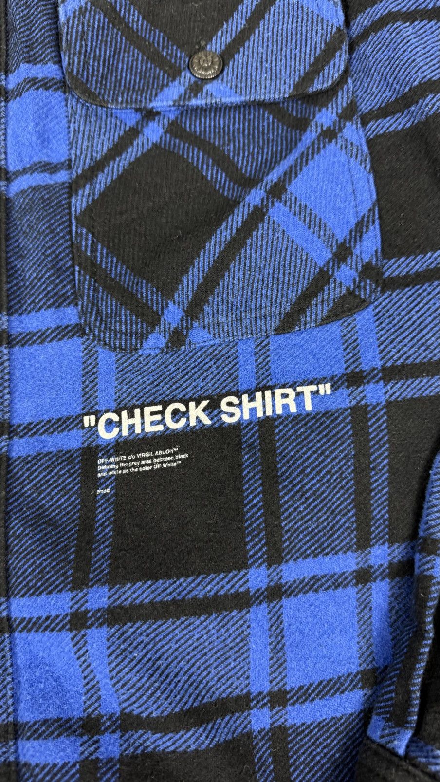 Off-White Off White Flannel Shirt Size US XS / EU 42 / 0 - 5 Thumbnail