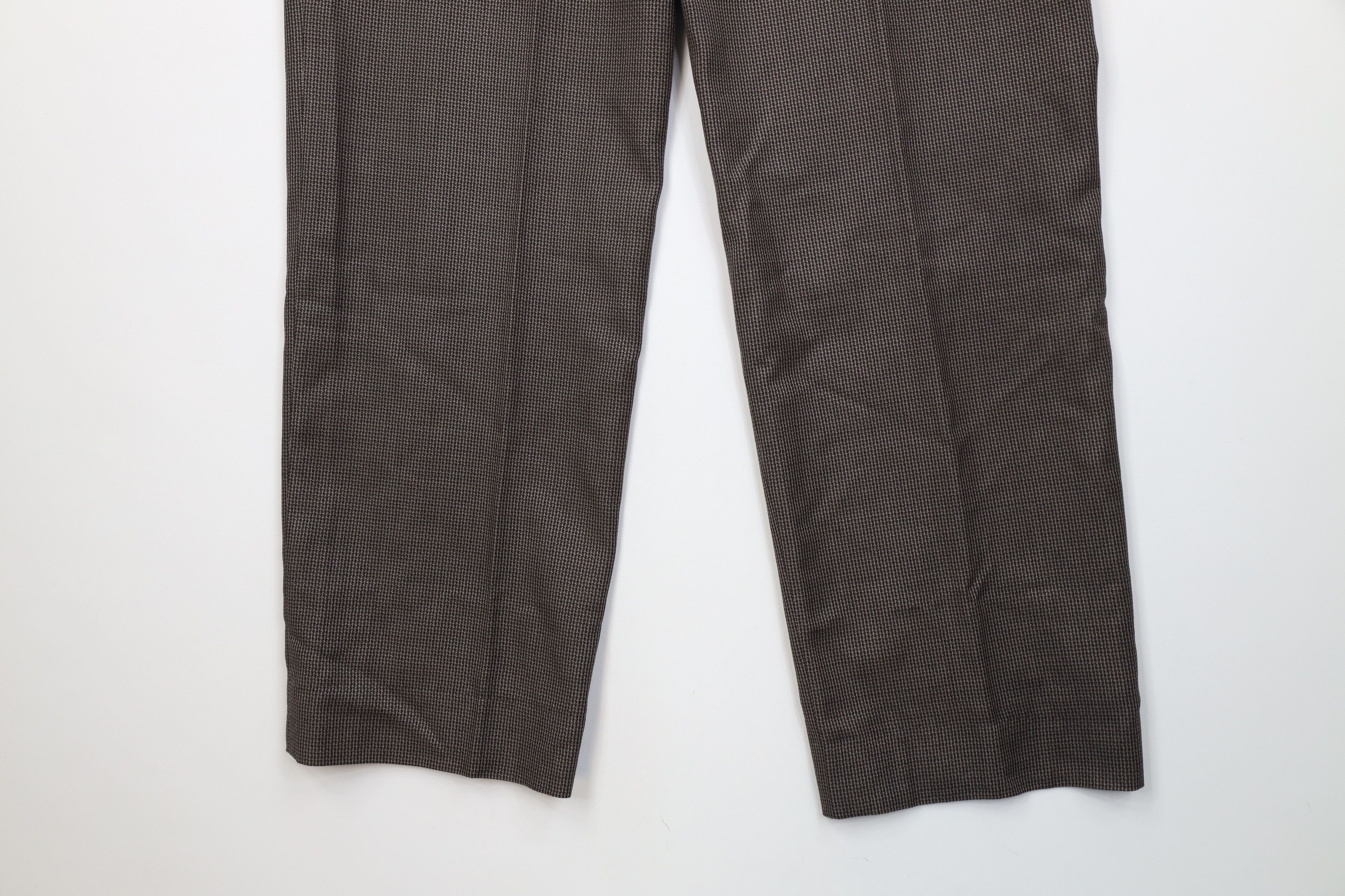 Vintage Vintage 90s Streetwear Knit Wide Leg Chino Pants Houndstooth Size US 32 / EU 48 - 10 Thumbnail
