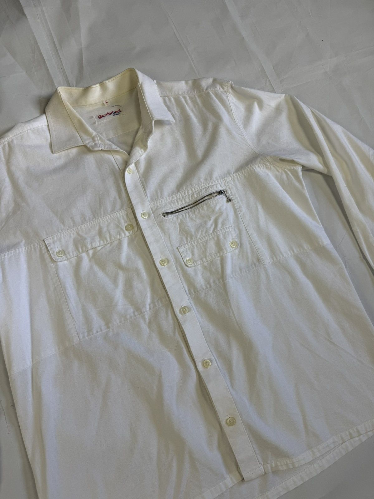 Vintage Vintage Quarterback Light Jacket with Zip-Pocket Details Size US L / EU 52-54 / 3 - 2 Thumbnail