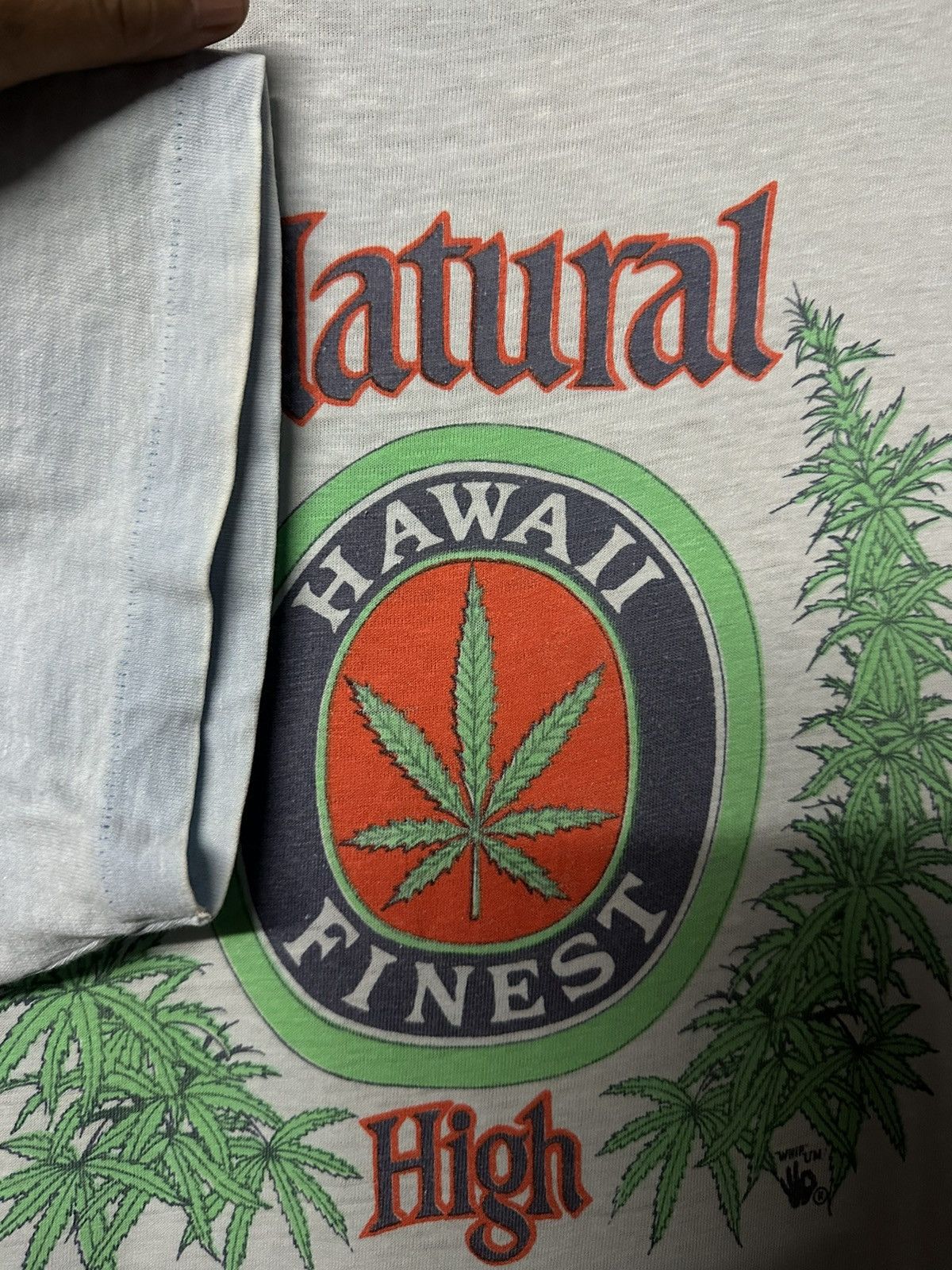 Vintage Vintage 90s Marijuana Natural High Hawaii Finest Distressed Size US XL / EU 56 / 4 - 7 Thumbnail