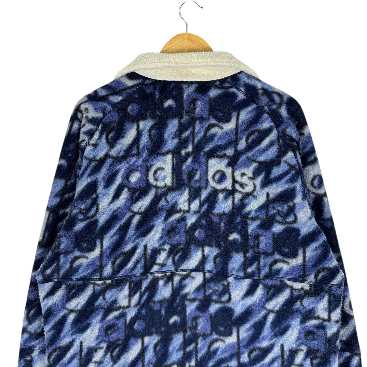 Adidas 🔥ADIDAS FLEECE ANORAK OVER PRINT JACKET Size US M / EU 48-50 / 2 - 8 Thumbnail