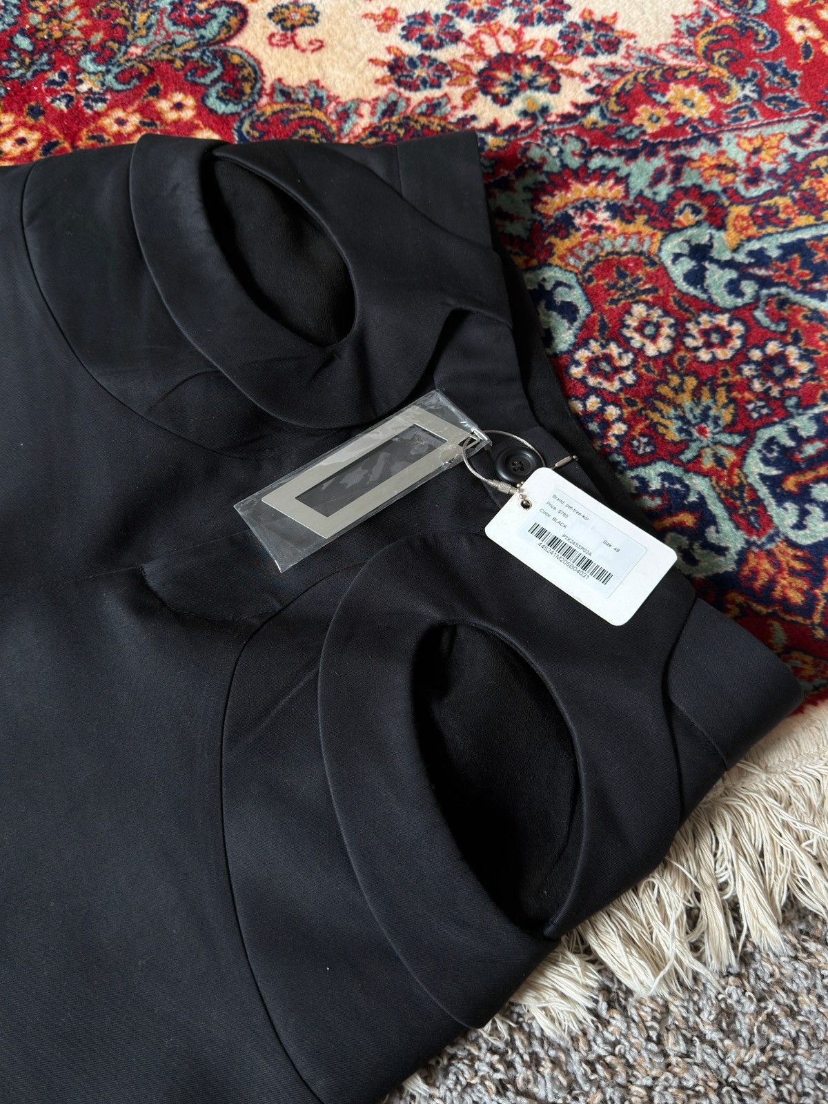 pet-tree-kor pet-tree-kor Black Sarracenia Wide Leg Trousers Size 48 Size US 32 / EU 48 - 6 Thumbnail