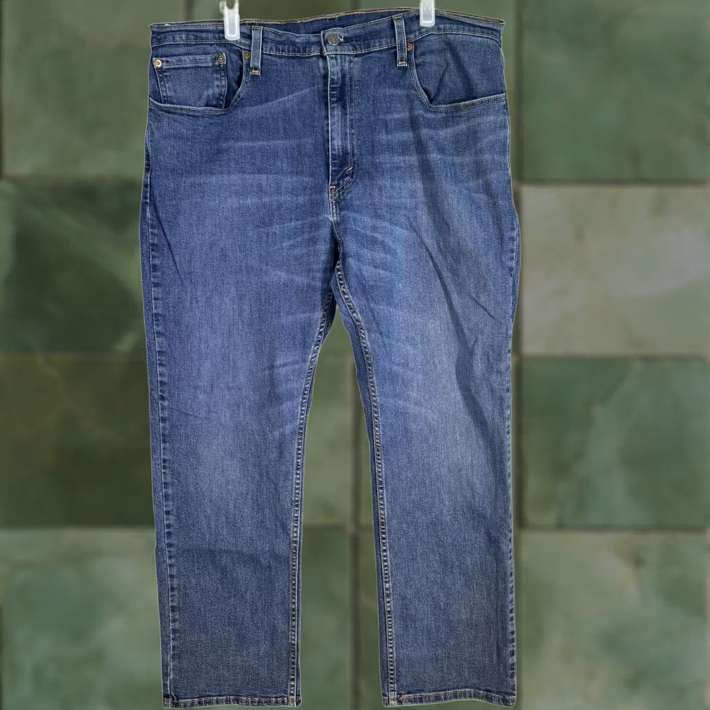 Levi's Levis 559 Jeans Mens 38x30 Blue Whiskered Straight Leg Stretch Mid Rise Denim Size US 38 / EU 54 - 1 Thumbnail