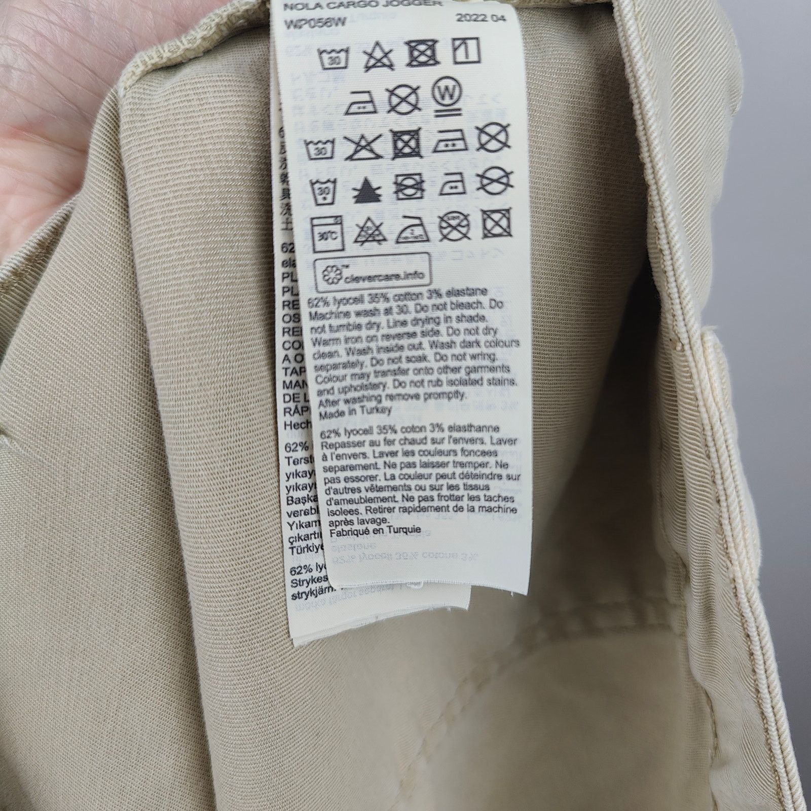 Allsaints AllSaints Pants Womens 32 Nola Cargo Jogger Faded Khaki Size 32" / US 10 / IT 46 - 8 Thumbnail