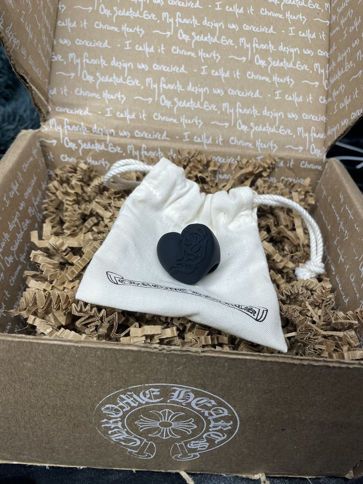 Chrome hearts heart ring