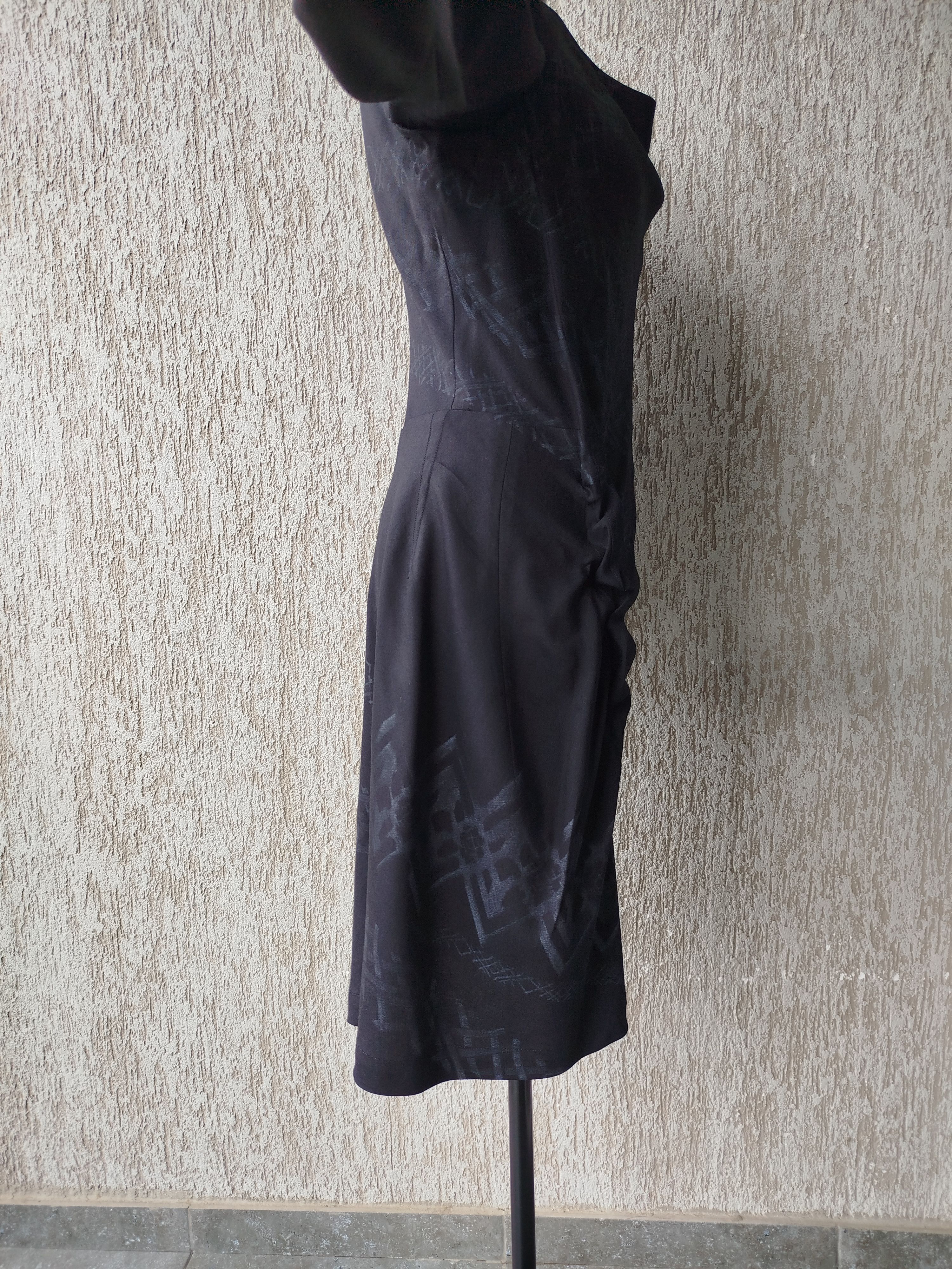 Marithe + Francois Girbaud Girbaud Dress Long Sleeve Draped Wool Vintage Size L / US 10 / IT 46 - 9 Thumbnail