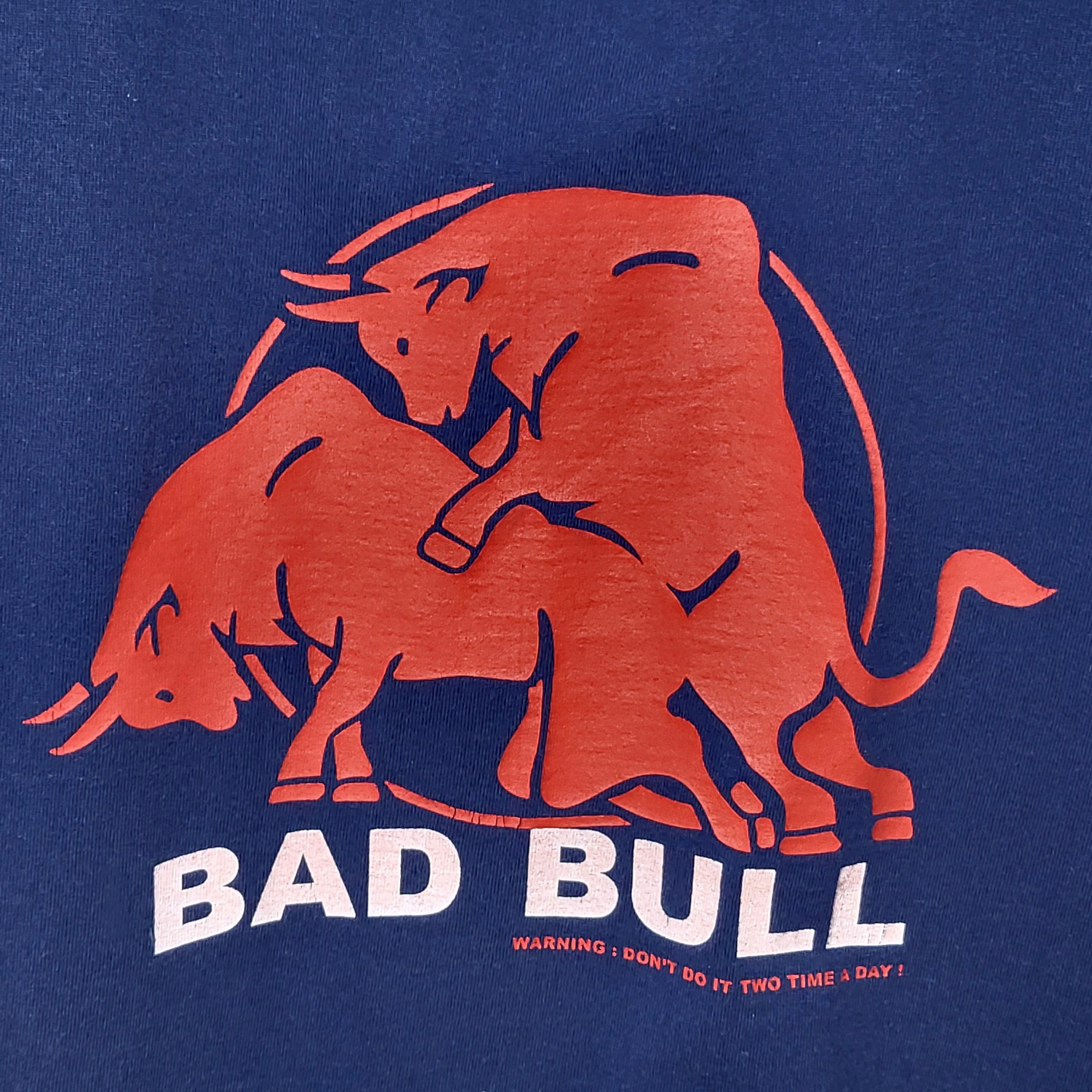 Red Bull Vintage Red Bull Bad Bull parody funny tee t-shirt Size US L / EU 52-54 / 3 - 4 Thumbnail