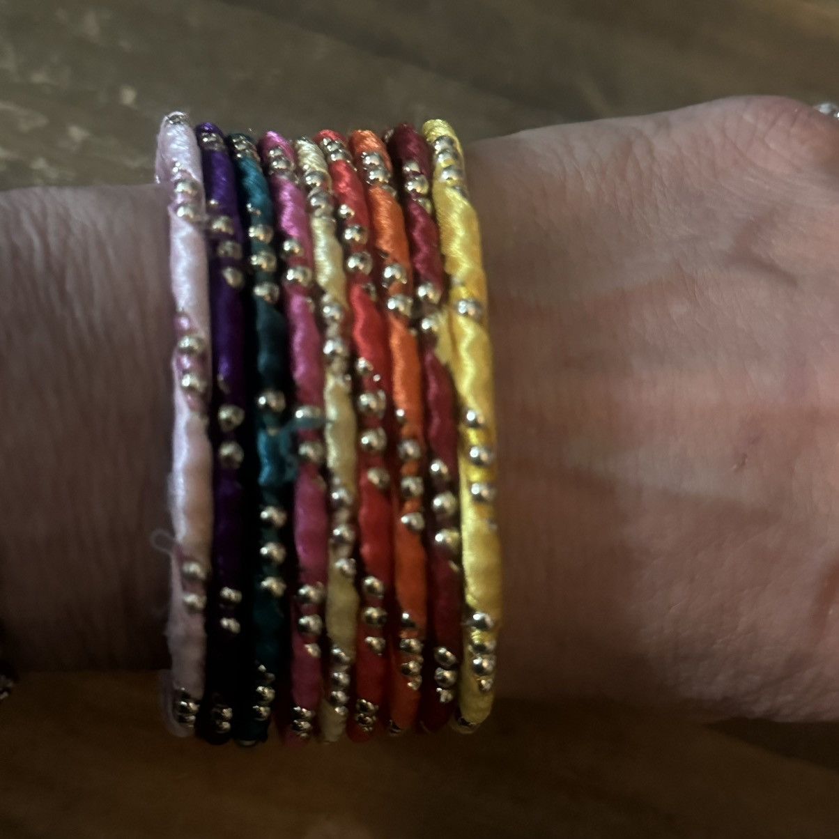 Other Multicolor ribbon wrapped bangle bracelets Size ONE SIZE - 3 Thumbnail