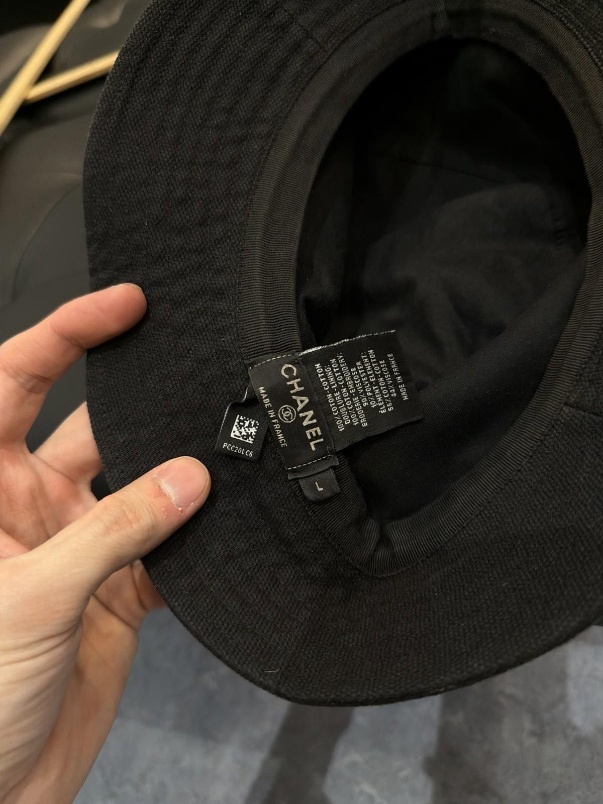 Chanel CHANEL Bucket Hat Cotton Canvas Multicolor CC Logo Size L Size ONE SIZE - 10 Thumbnail