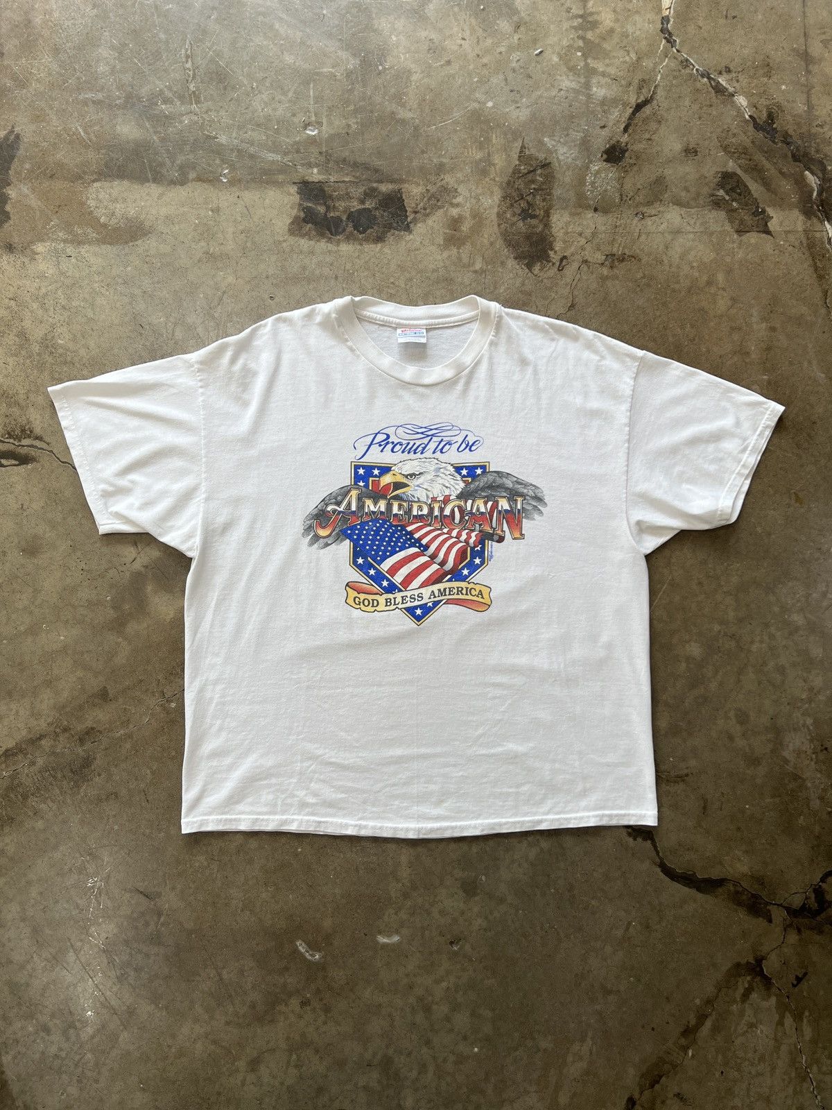 Vintage Vintage Proud to Be an American Bald Eagle Patriotic Tee XL Size US XL / EU 56 / 4 - 2 Thumbnail