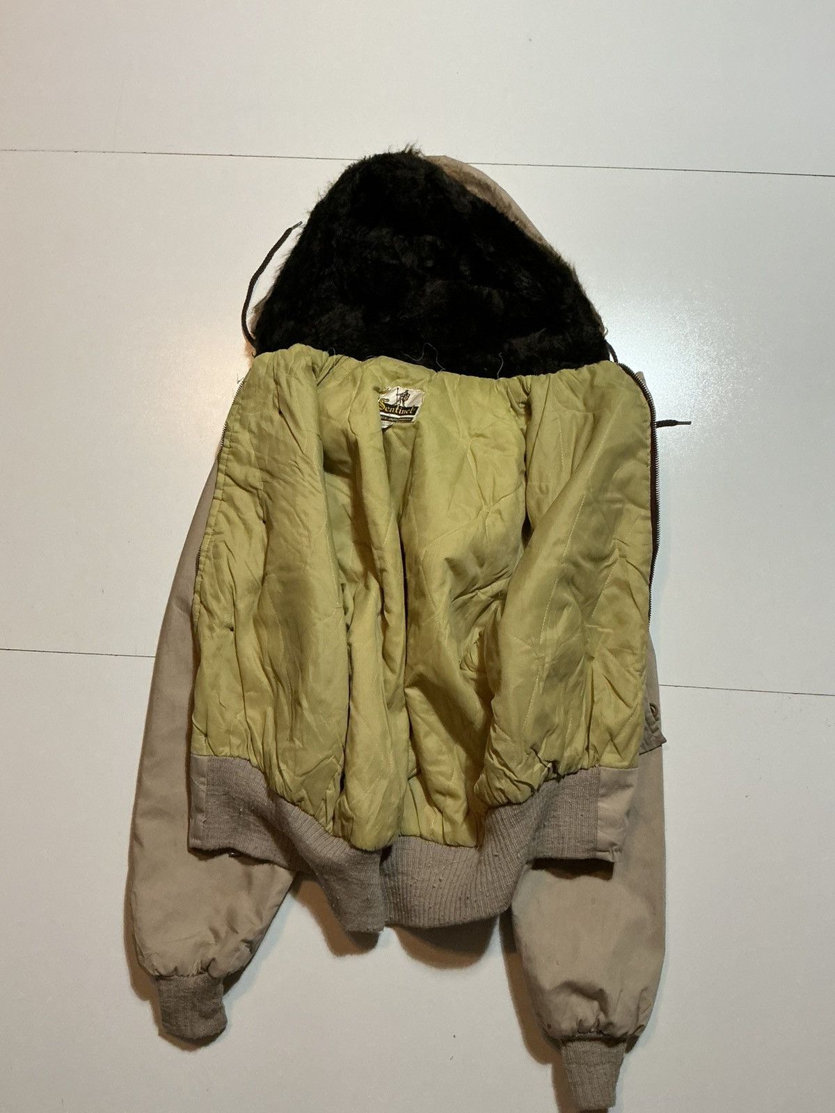 Vintage Vintage 70s 80s Sentinel YKK Zip Faux Fur Bomber Jacket Size US M / EU 48-50 / 2 - 3 Thumbnail
