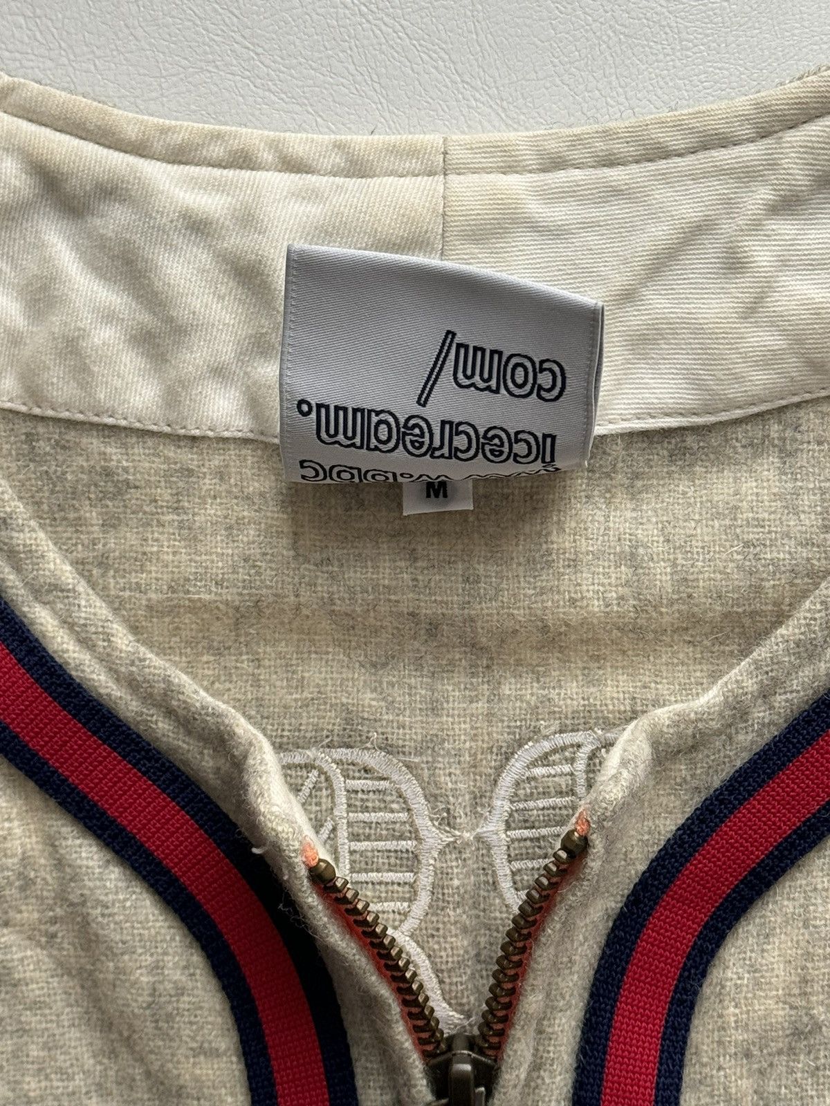 Billionaire Boys Club Season 10 Vintage Wool Zip Baseball Logo Jersey Size US M / EU 48-50 / 2 - 7 Thumbnail