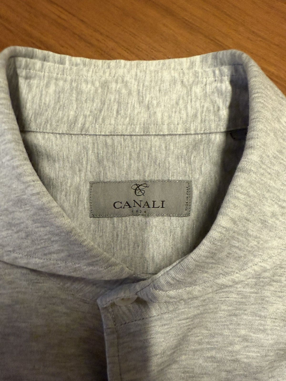 Canali Canali Men’s Heather Grey Shirt Size US L / EU 52-54 / 3 - 4 Thumbnail