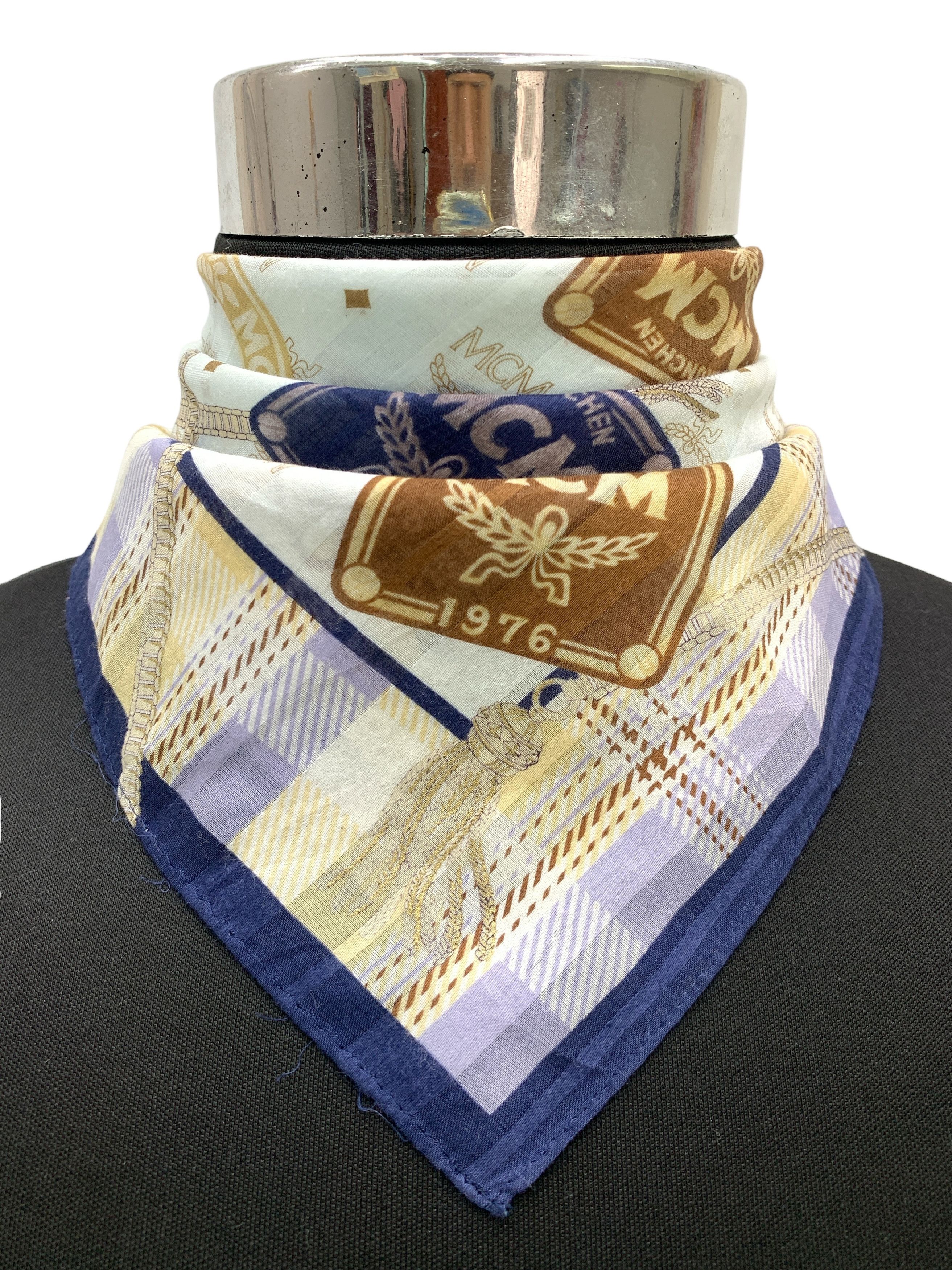 MCM × Vintage Vintage MCM Neckerchief/ Handkerchief - HKA942 Size ONE SIZE - 1 Thumbnail