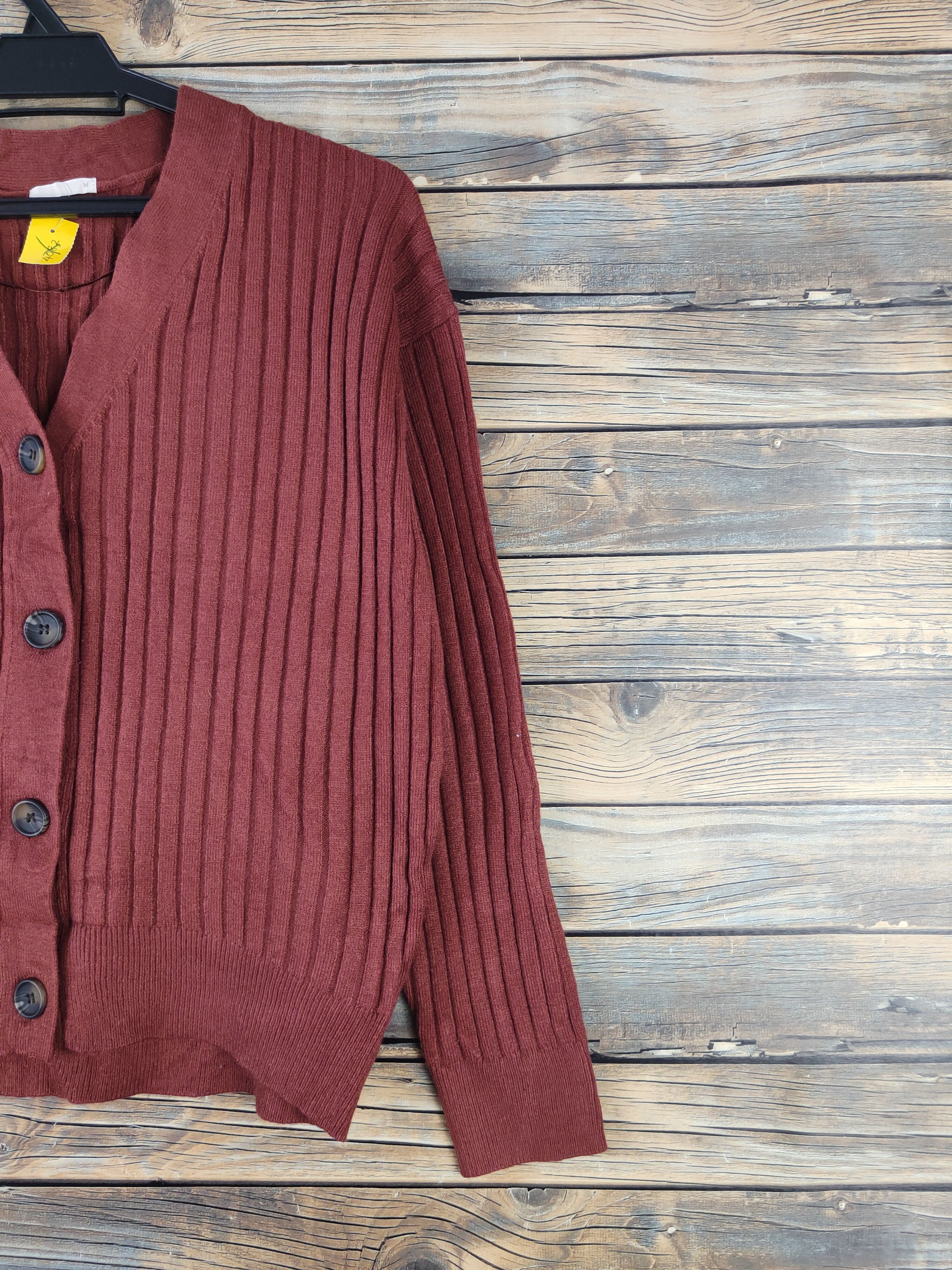 GU GU Dark Brown Knitwear Cardigan #W2236 Size M / US 6-8 / IT 42-44 - 5 Thumbnail