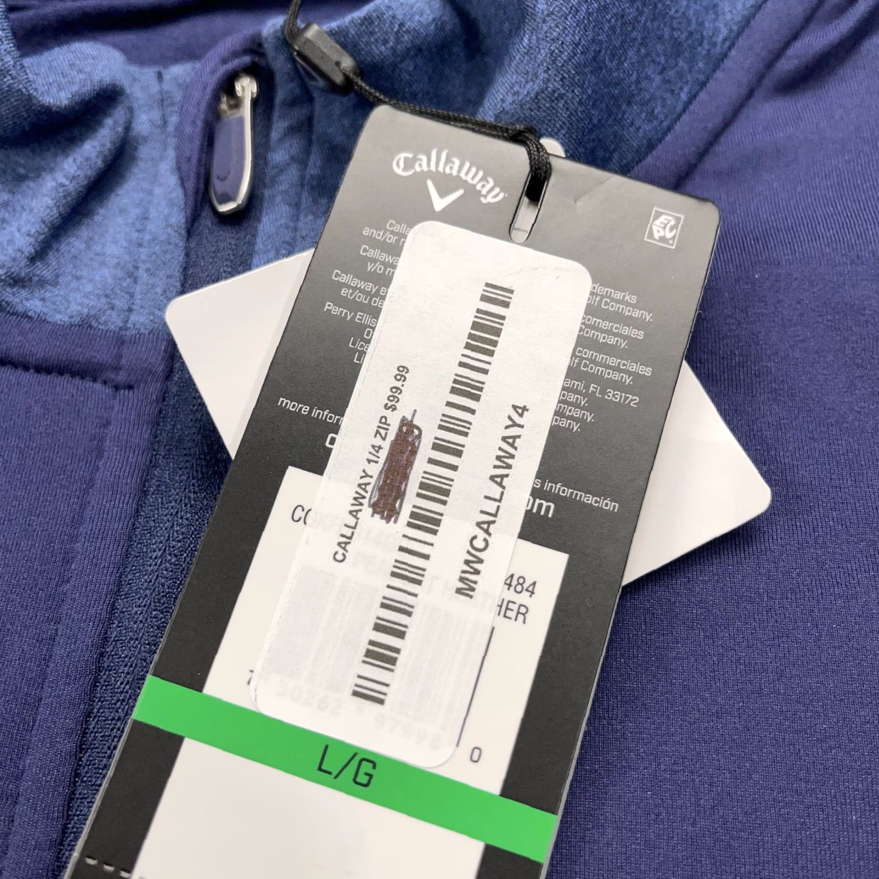 Callaway Callaway Golf Jacket Mens Large Blue 1/4 Zip Logo NWT SD Size US L / EU 52-54 / 3 - 6 Thumbnail