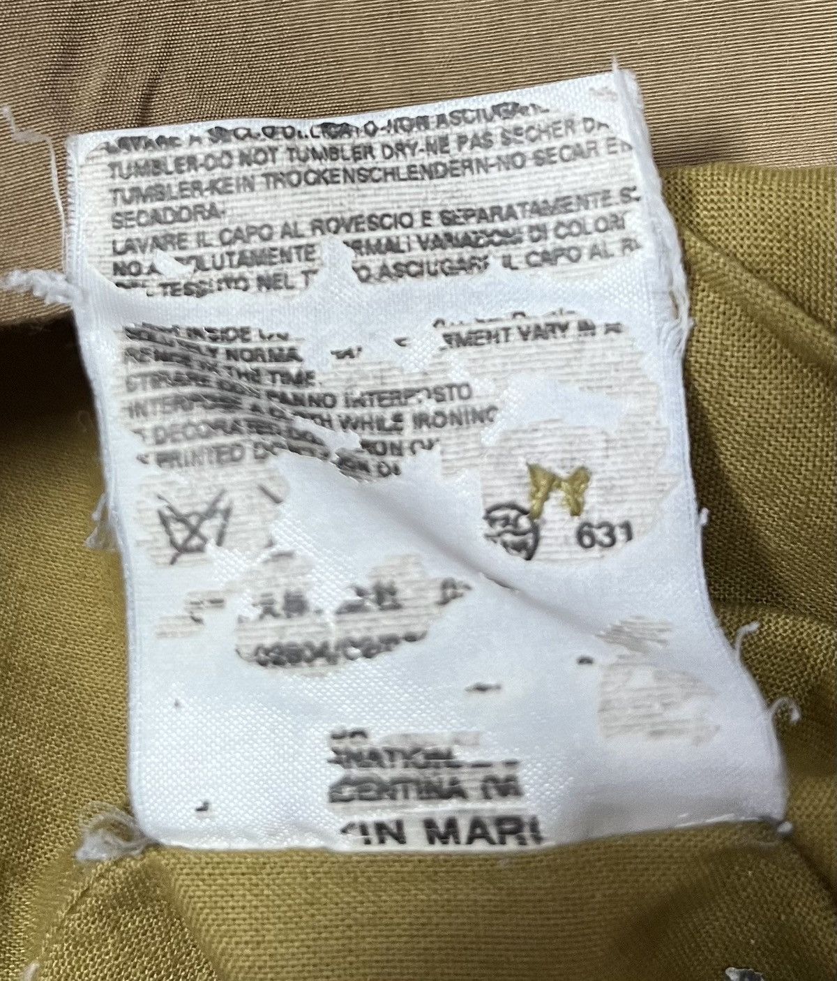 Maison Margiela Vintage maison martin margiela mm6 light gold longsleeve Size S / US 4 / IT 40 - 3 Thumbnail
