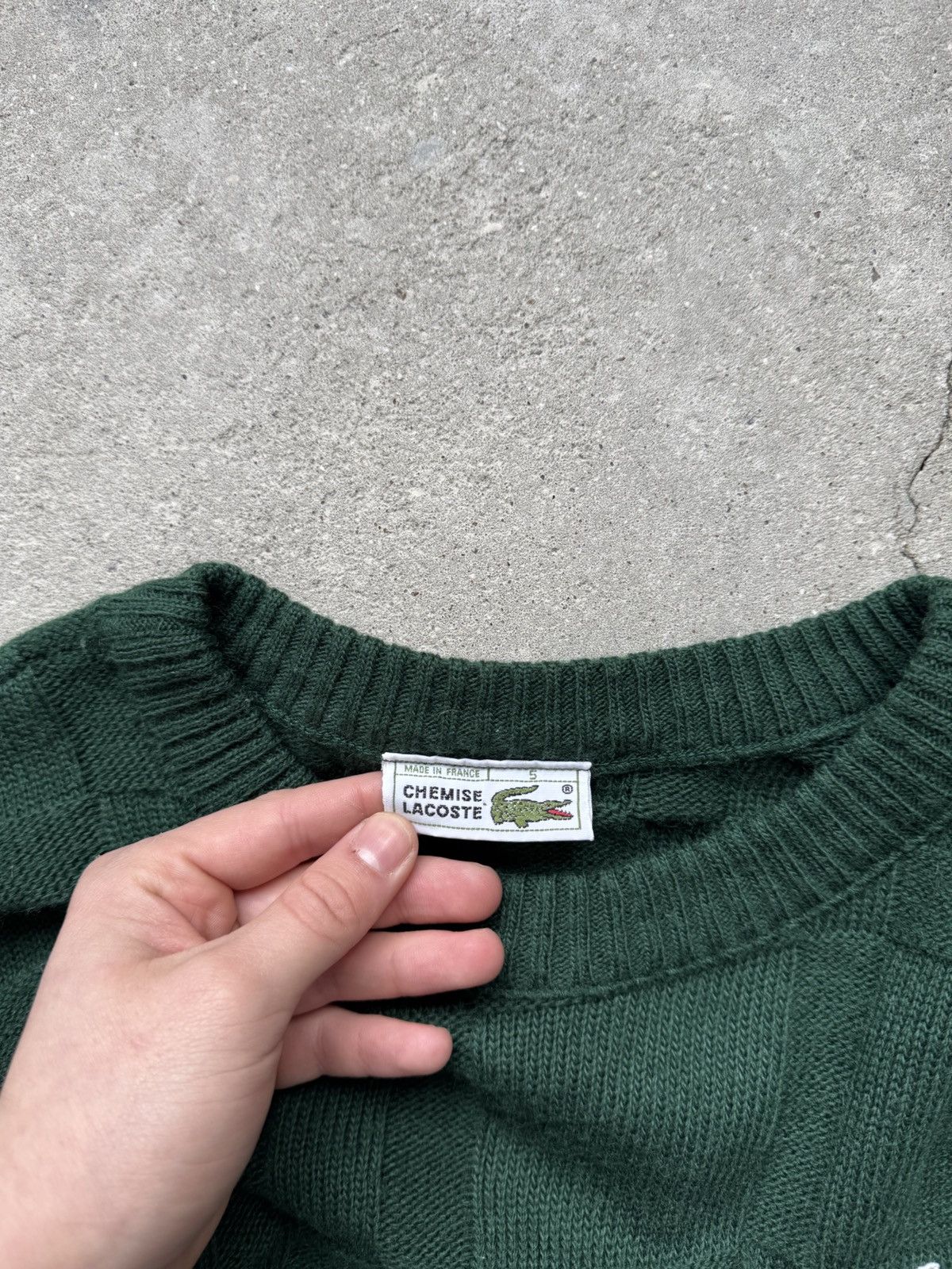 Lacoste Vintage Lacoste Knit Wool Sweater Size US L / EU 52-54 / 3 - 8 Thumbnail