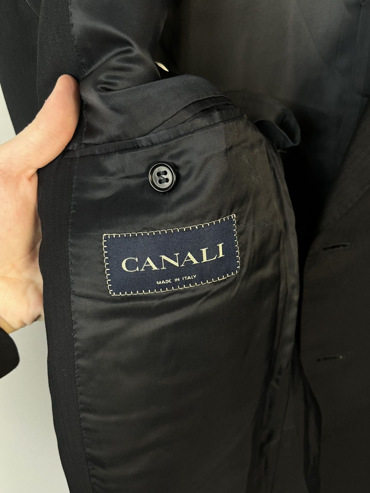 Canali CANALI Luxury Classic Pure Wool Blazer Jacket Made in Italy Size 40R - 7 Thumbnail