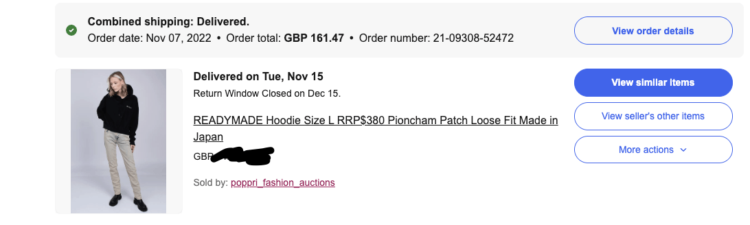 READYMADE Readymade black Champion Logo S-M pioncham patch Size US M / EU 48-50 / 2 - 9 Thumbnail