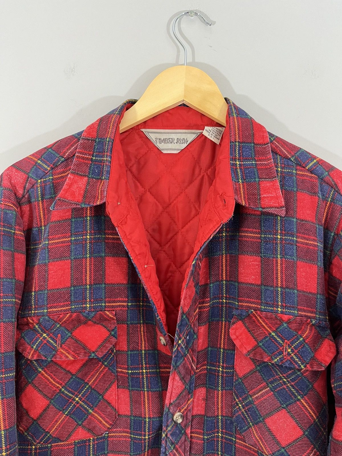 Vintage Sun Faded Distressed Quilted Flannel Over Shirt Size US L / EU 52-54 / 3 - 3 Thumbnail