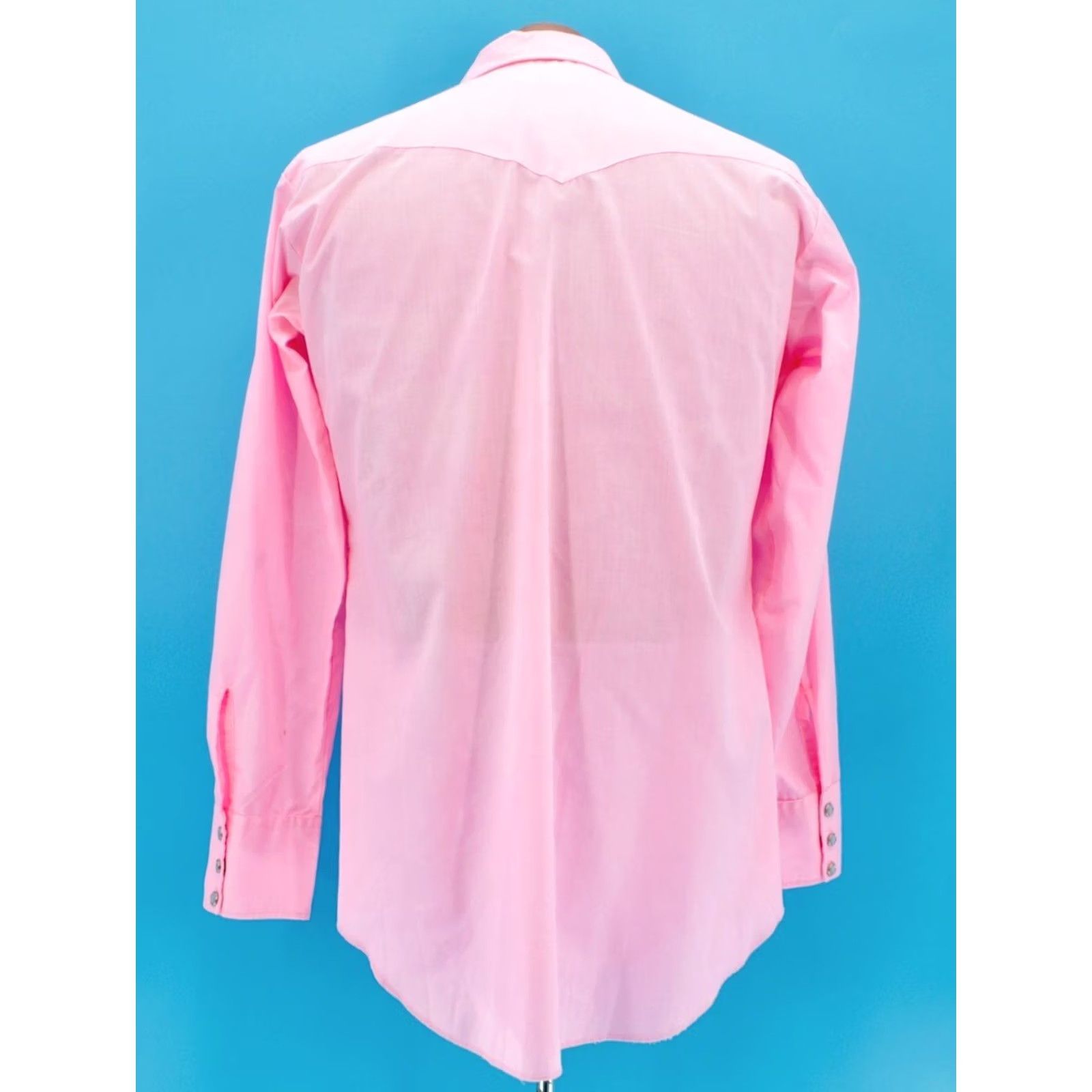 Vintage H Bar C Western Shirt Mens VTG 70s Pink H Bar C Size M 15.5 33 1970s Casual Long Sleeve Shirt Size US M / EU 48-50 / 2 - 3 Thumbnail