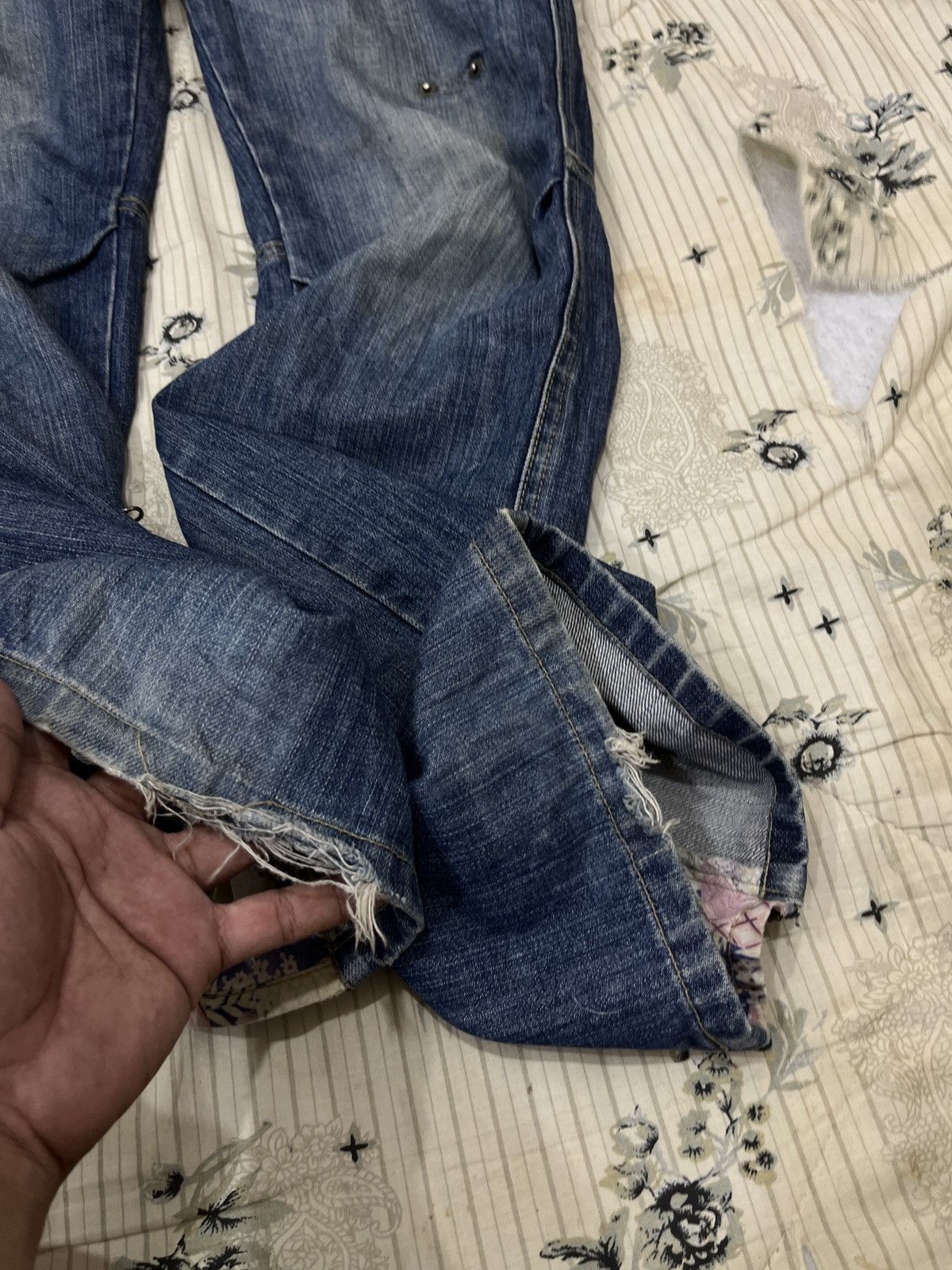 Le Grande Bleu (L.G.B.) 🔥🔥🔥ARCHIVE PPFM PATCHWORK DENIM Size US 33 - 22 Thumbnail