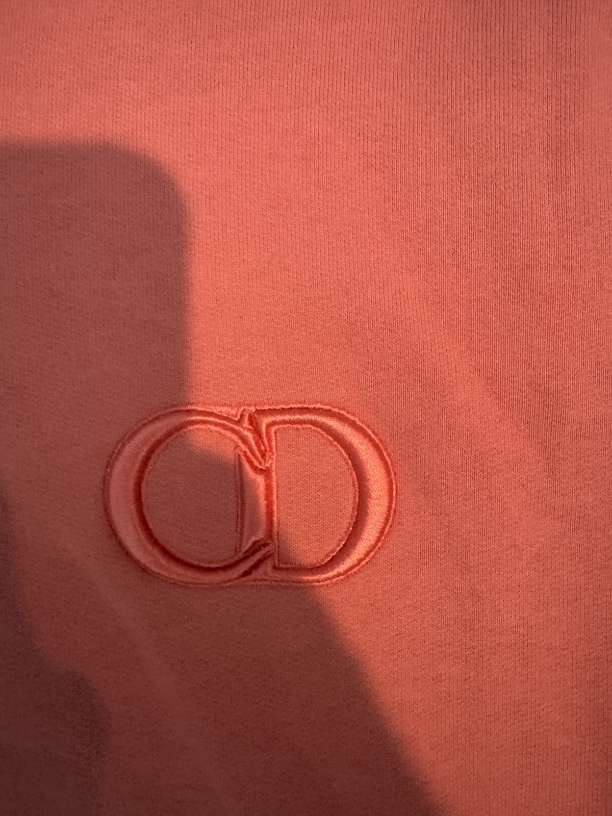 Dior Coral pink CD logo hoodie Size US M / EU 48-50 / 2 - 3 Thumbnail