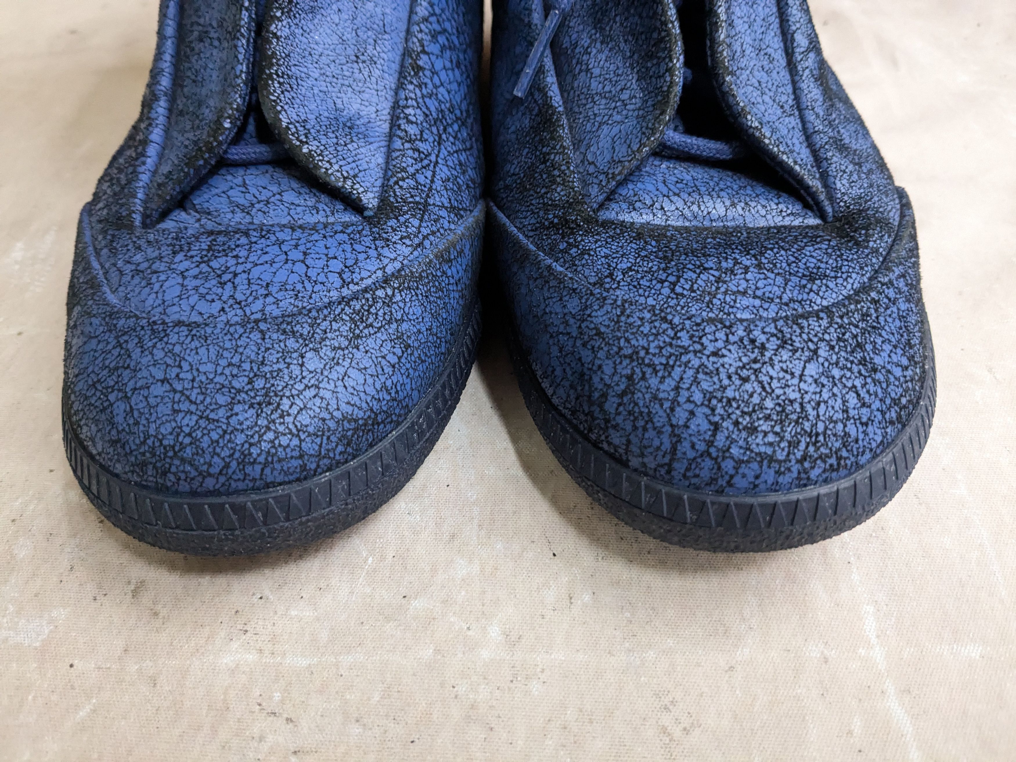 Maison Margiela Maison Margiela Future Blue 9 42 High Tops Leather Size US 9 / EU 42 - 4 Thumbnail