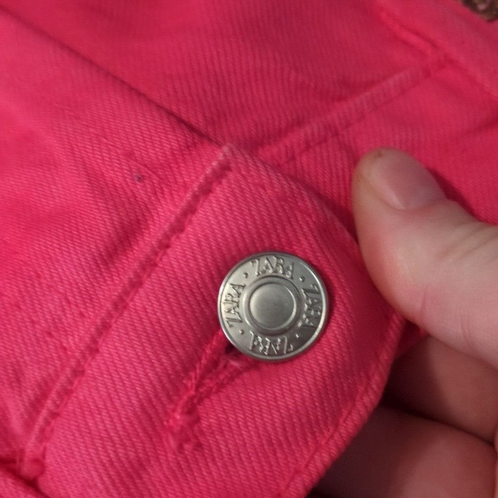 Zara Zara Button Fly Pink Jeans Size 25 Size 25" / US 0 / IT 36 - 3 Thumbnail