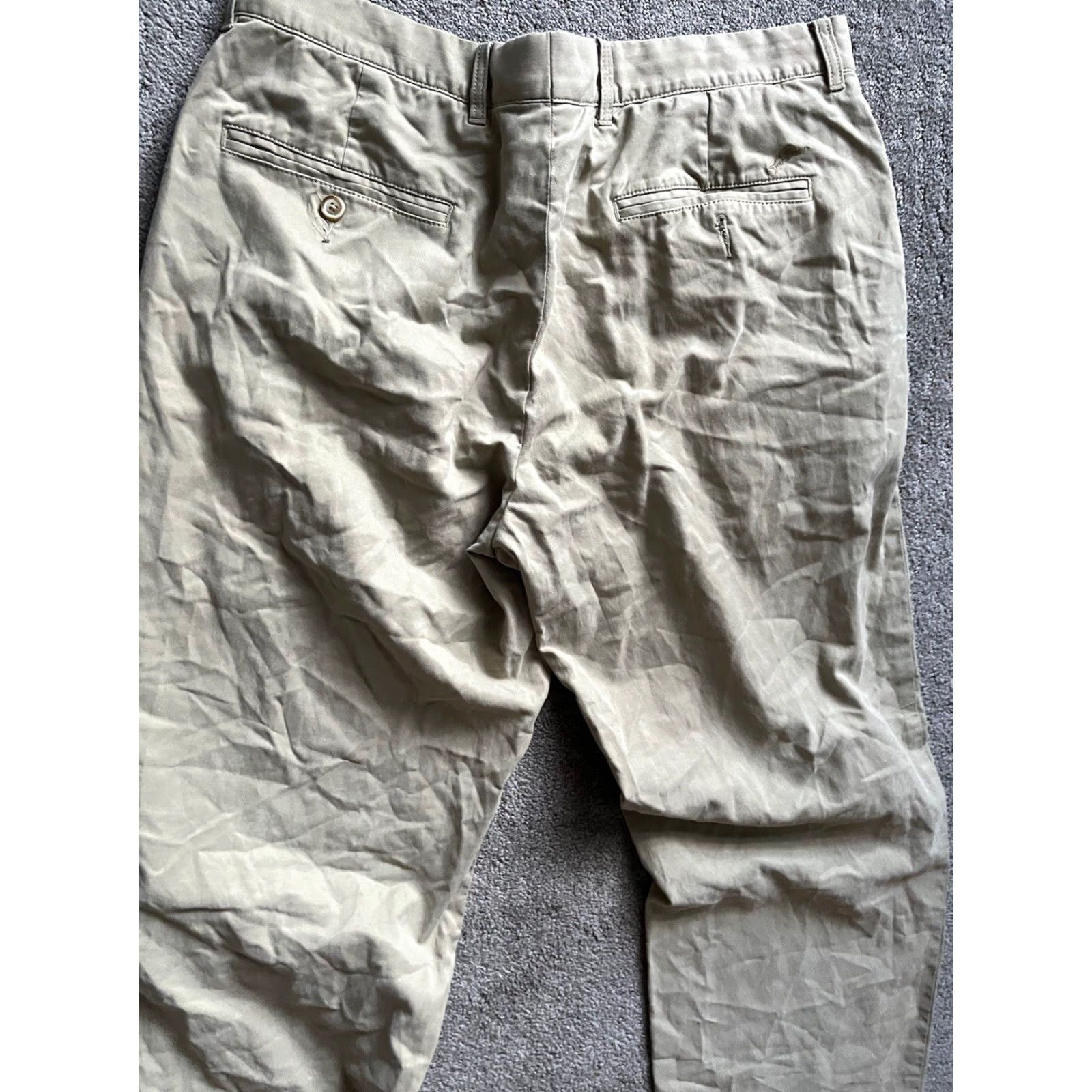 Tommy Bahama VINTAGE Tommy Bahama Pants Mens 36x28 Beige Chino Silk Blend Flat Front Relaxed 36 28 Beige Mens Pants Size US 36 / EU 52 - 2 Thumbnail