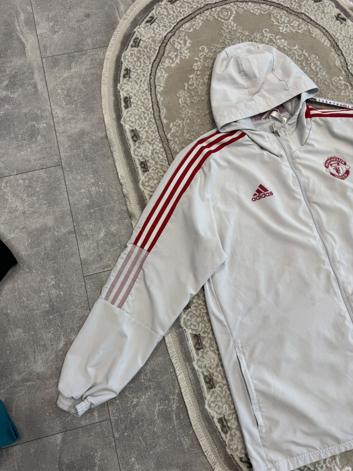 Adidas Adidas Manchester United Jacket Rain Coat Size US XL / EU 56 / 4 - 5 Thumbnail