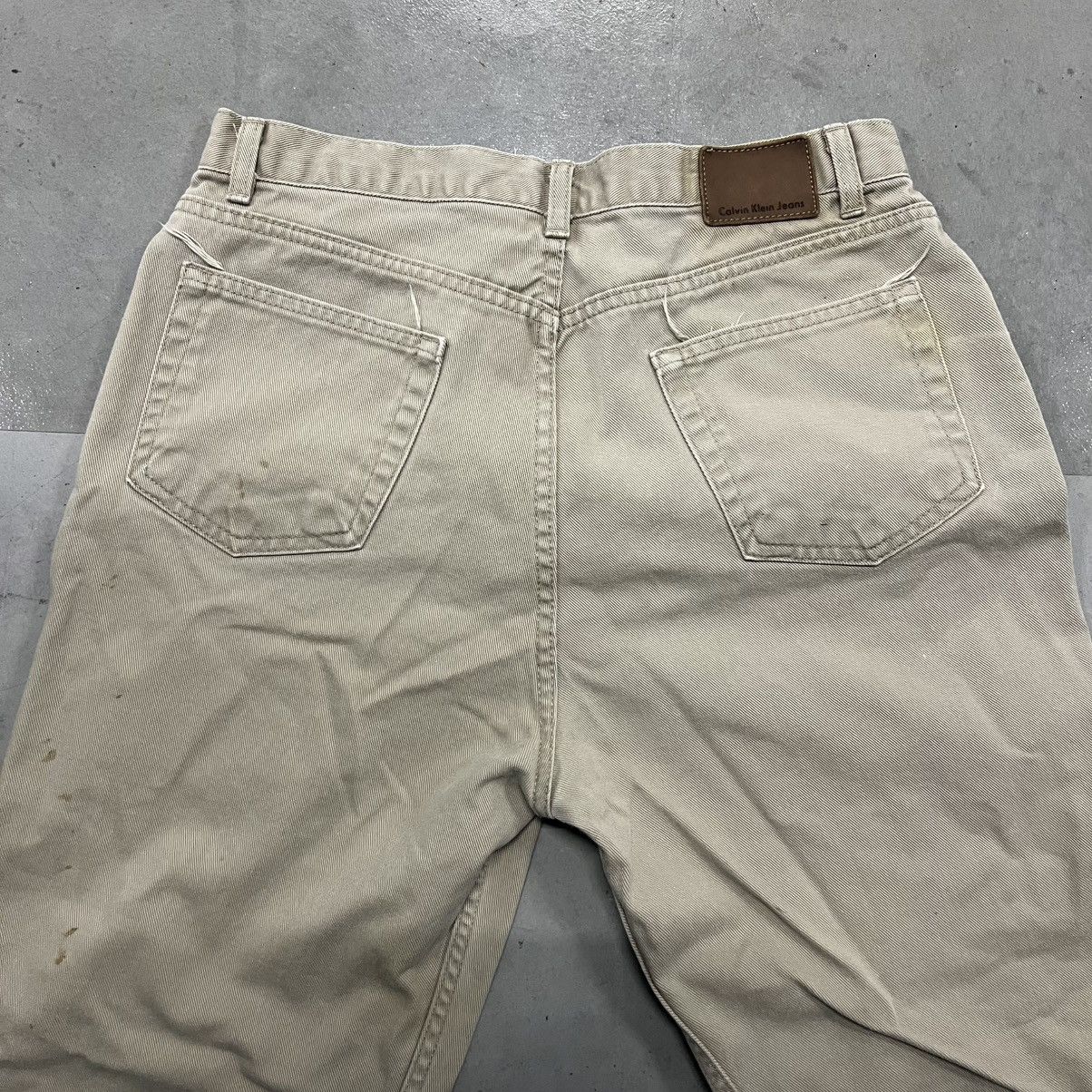 Calvin Klein × Vintage Crazy Vintage Y2K Easy Fit Khaki Calvin klein Jeans! Size US 34 / EU 50 - 7 Thumbnail