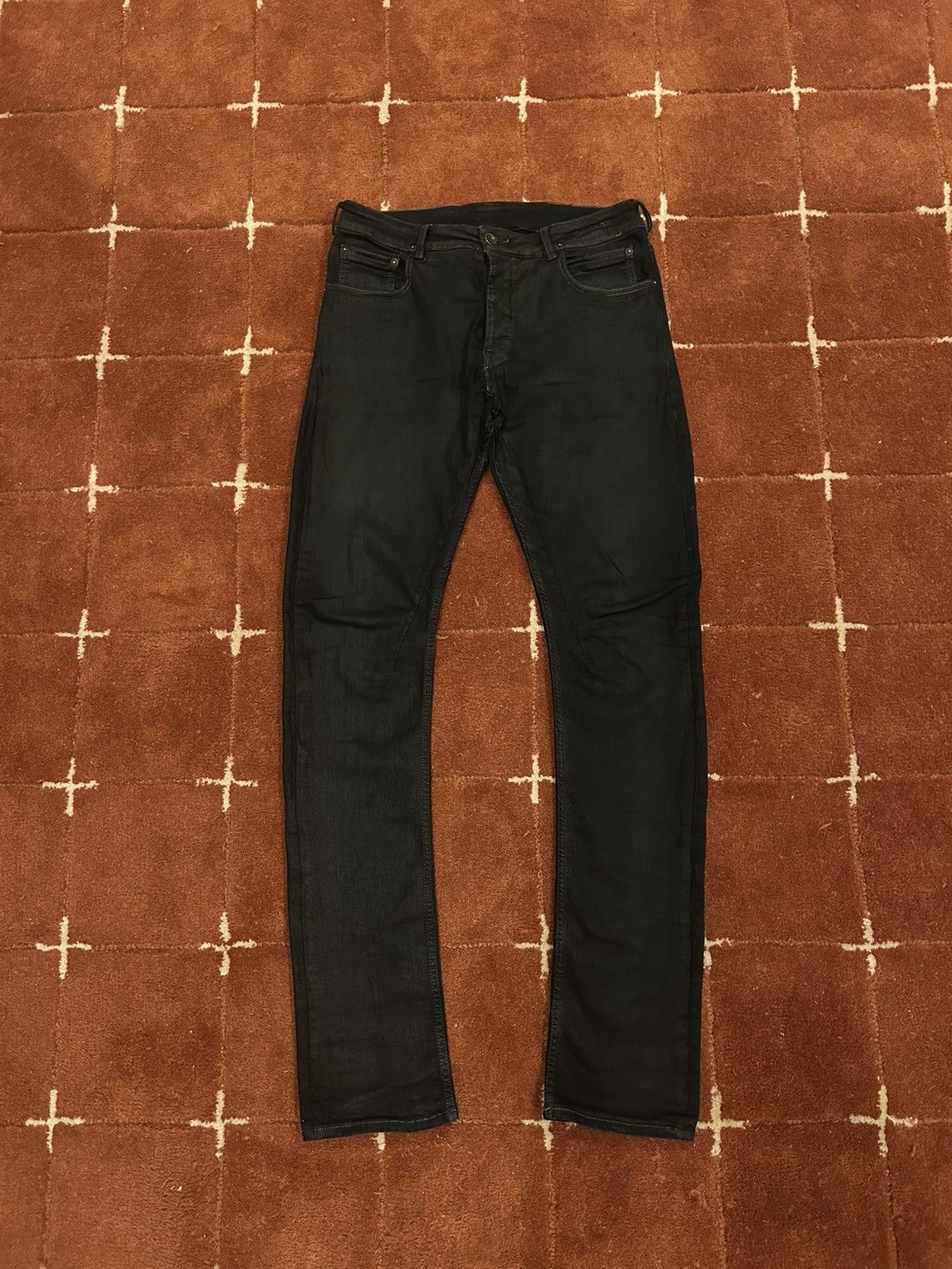 Rick Owens Drkshdw Rick Owens Detroit Cut Wax Denim Size US 32 / EU 48 - 1 Thumbnail