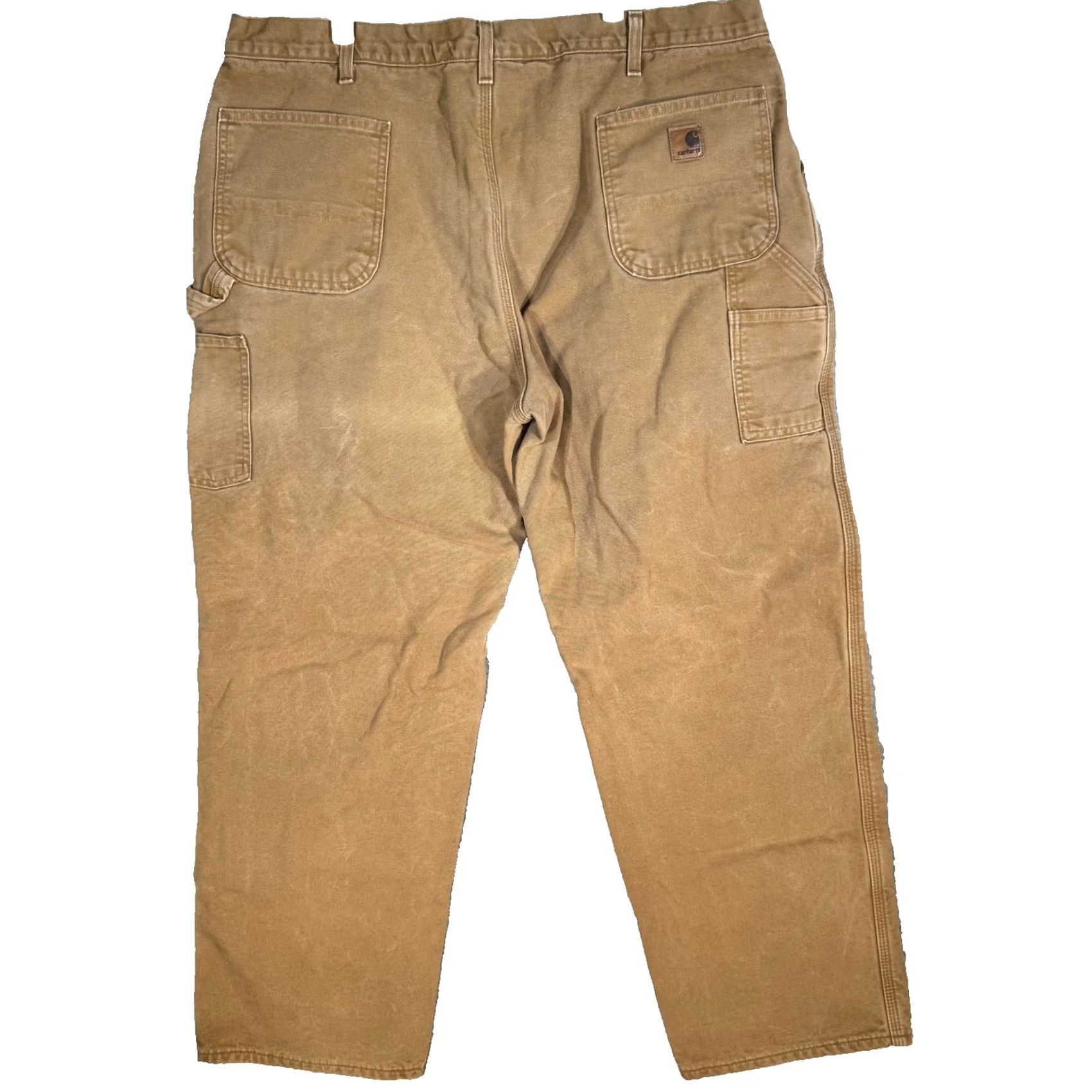 Carhartt Carhartt Pants Mens 44x32 Brown Flannel Lined Duck Dungaree Carpenter Work B111 Brown Mens 44x32 Carpenter Flannel Lined Workwear Pants Size US 44 / EU 60 - 2 Thumbnail