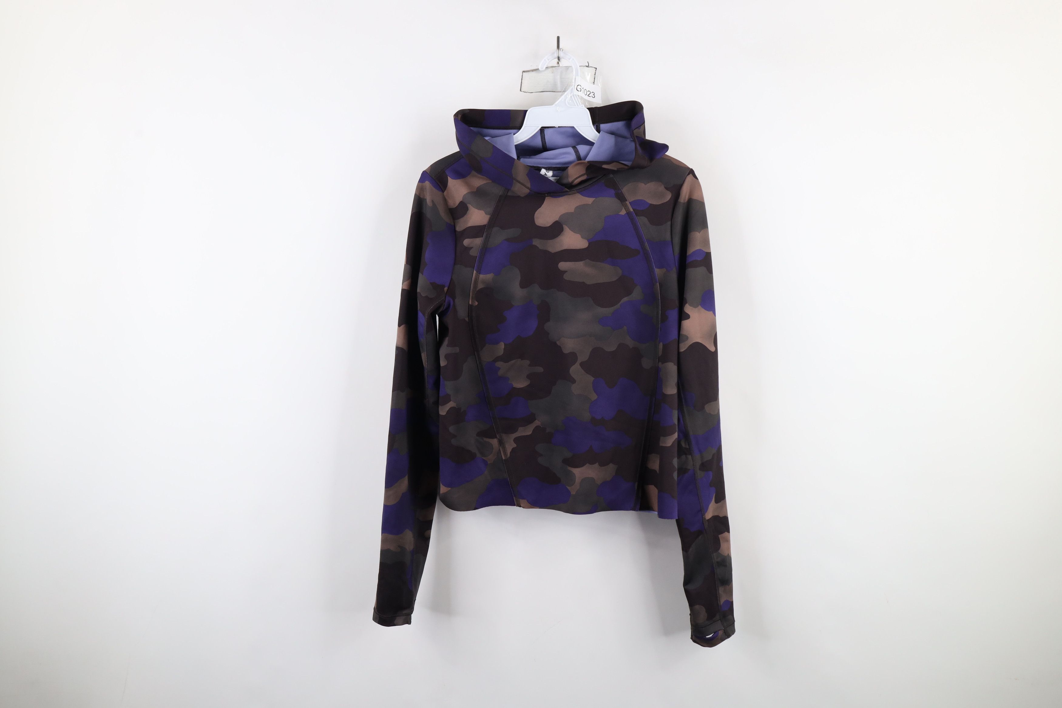 Athleta × Vintage Athleta The Pinnacle Crop Cropped Hoodie Yoga Gym Size XS / US 0-2 / IT 36-38 - 1 Thumbnail
