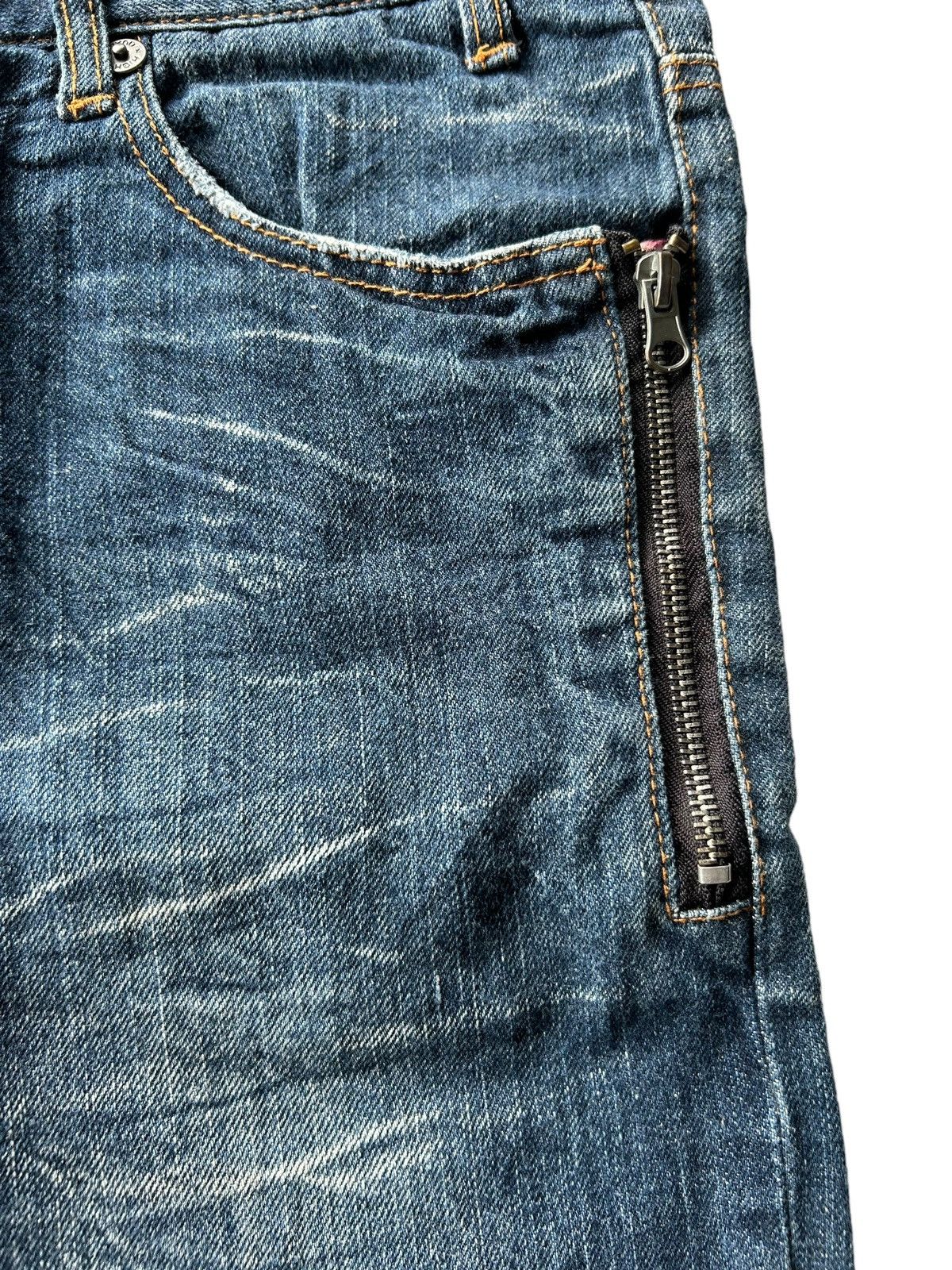 Japanese Brand × Kapital × Vintage NYLAUS Crazy Punk Bondage Denim Style ☠️ Size US 30 / EU 46 - 10 Thumbnail