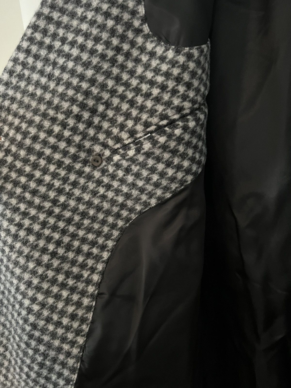 Bonobos Bonobos Houndstooth Double-breasted Topcoat 40R Size US M / EU 48-50 / 2 - 5 Thumbnail