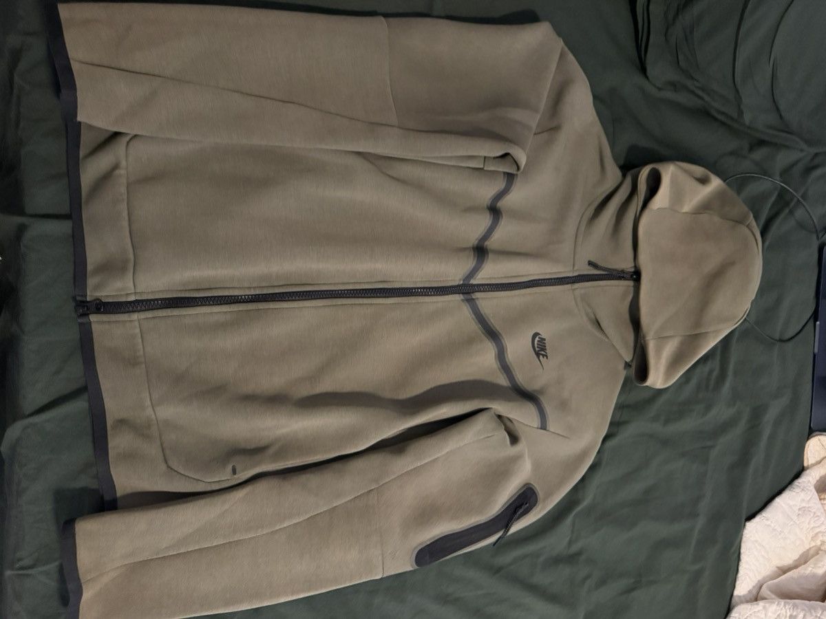 Nike Nike Tech Men's Fleece Windrunner Full-Zip Jacket GREEN Size US S / EU 44-46 / 1 - 1 Thumbnail