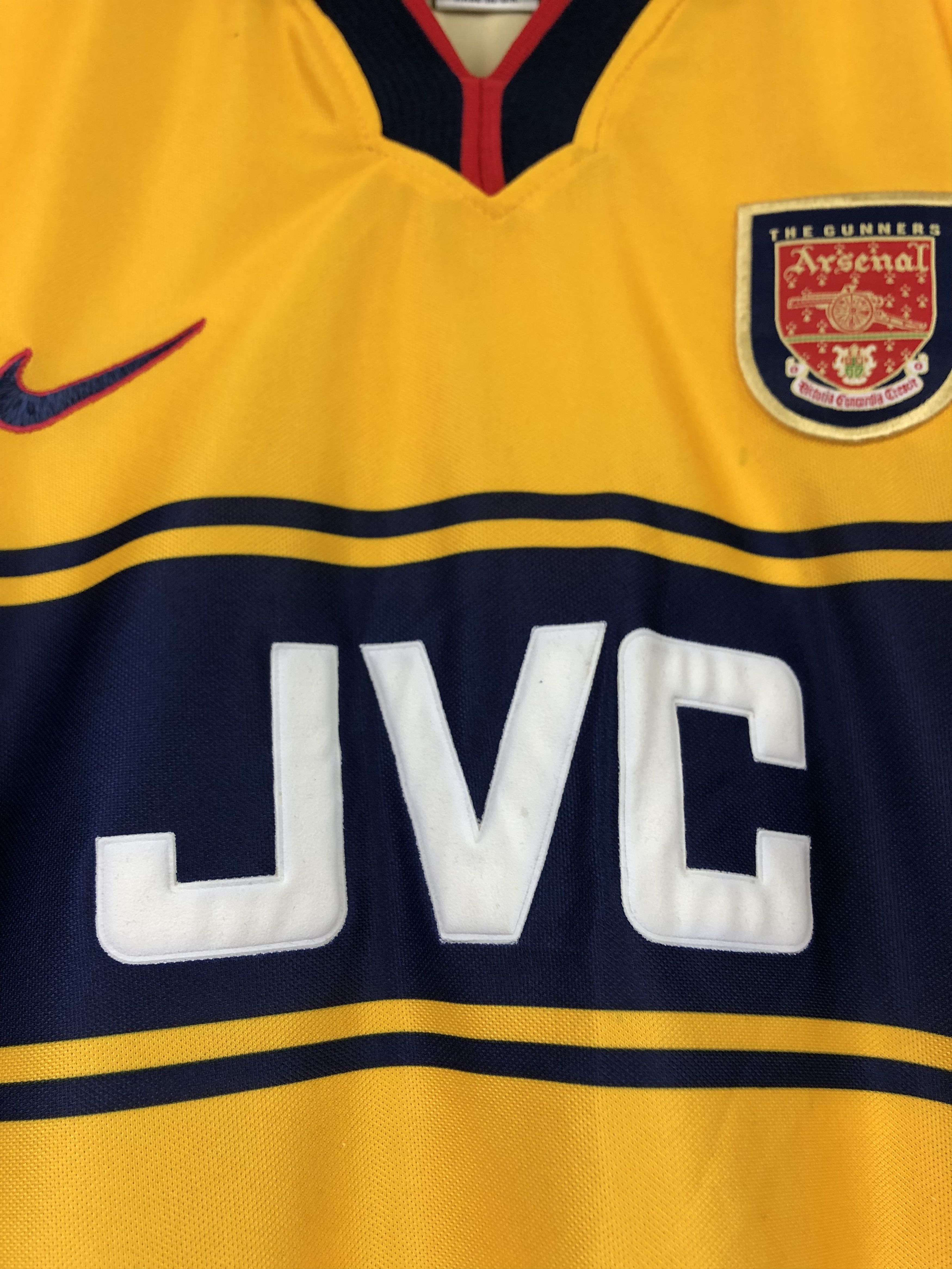 Nike Arsenal football shirt 1997 #98 Double Jersey Nike Rare Size US L / EU 52-54 / 3 - 7 Thumbnail