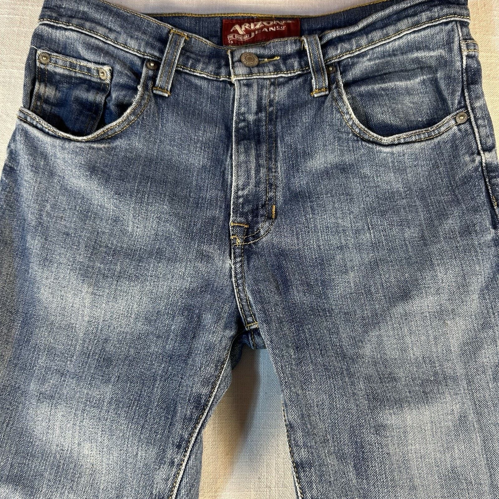 Arizona Jean Co. Arizona Slim Skinny Flex Denim 29x34 Jeans Medium Wash Size US 29 - 2 Thumbnail
