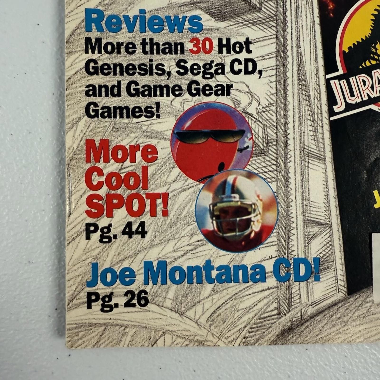 Designer Vtg 1993 Sega Visions Magazine Genesis June July Cool Spot Size ONE SIZE - 2 Thumbnail