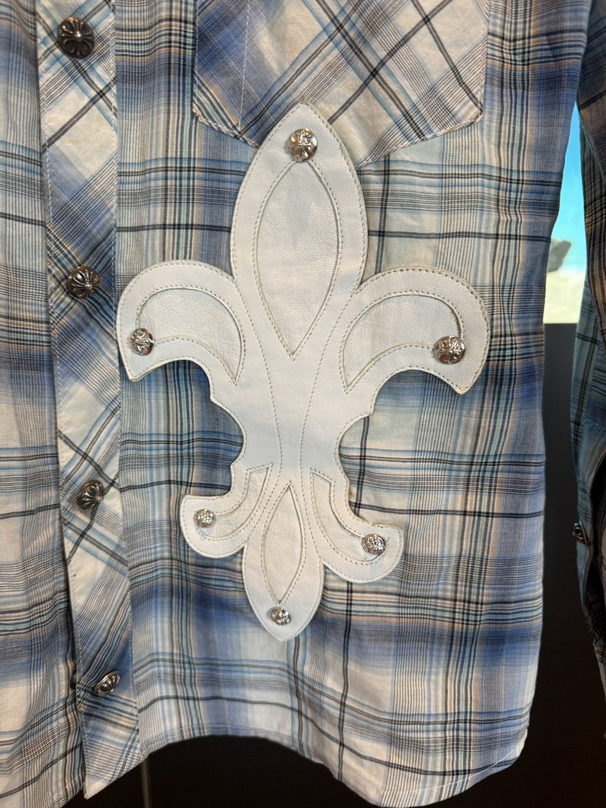 Chrome Hearts Chrome Hearts Fleur De Lis Dagger Zip Flannel Size US M / EU 48-50 / 2 - 7 Thumbnail