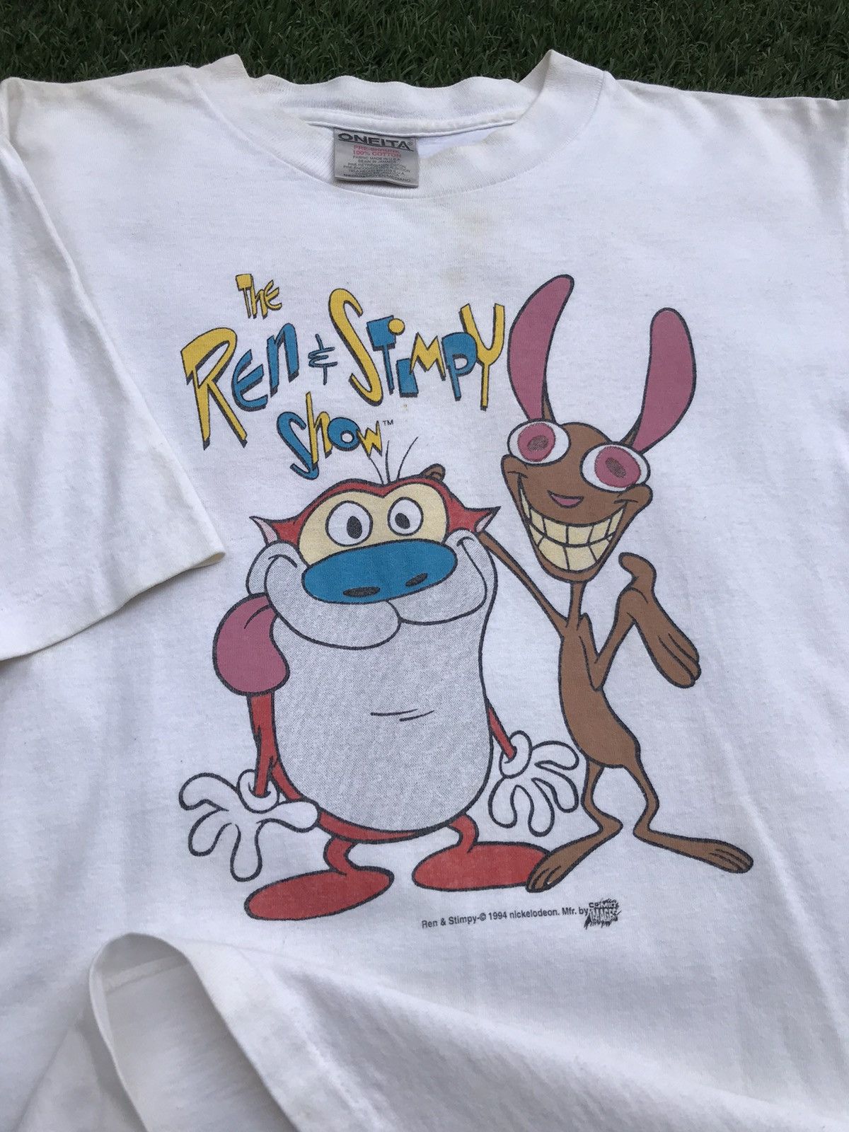 Cartoon Network Vintage The Ren and Stimpy Show T-Shirt 1994 AOP Size US M / EU 48-50 / 2 - 5 Thumbnail