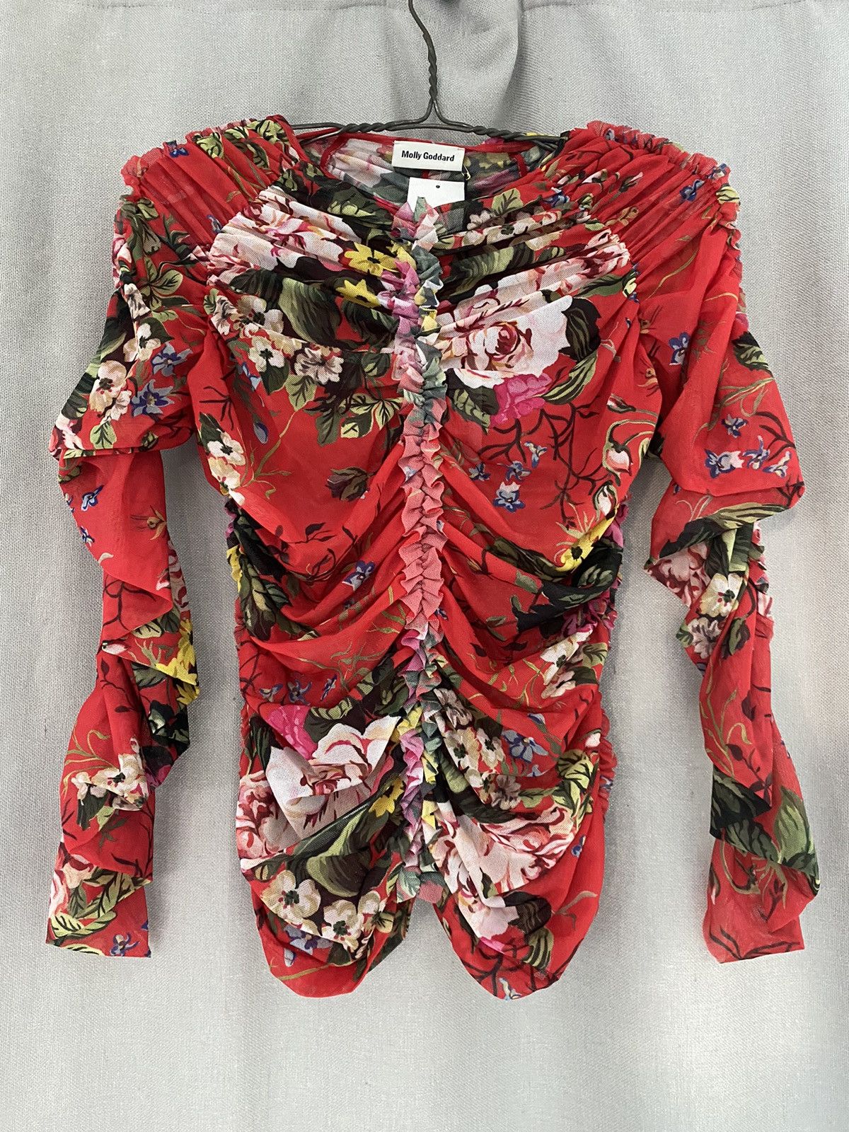 Molly Goddard Molly Goddard floral mesh Yumi blouse sz 8 New NWT Size M / US 6-8 / IT 42-44 - 3 Thumbnail