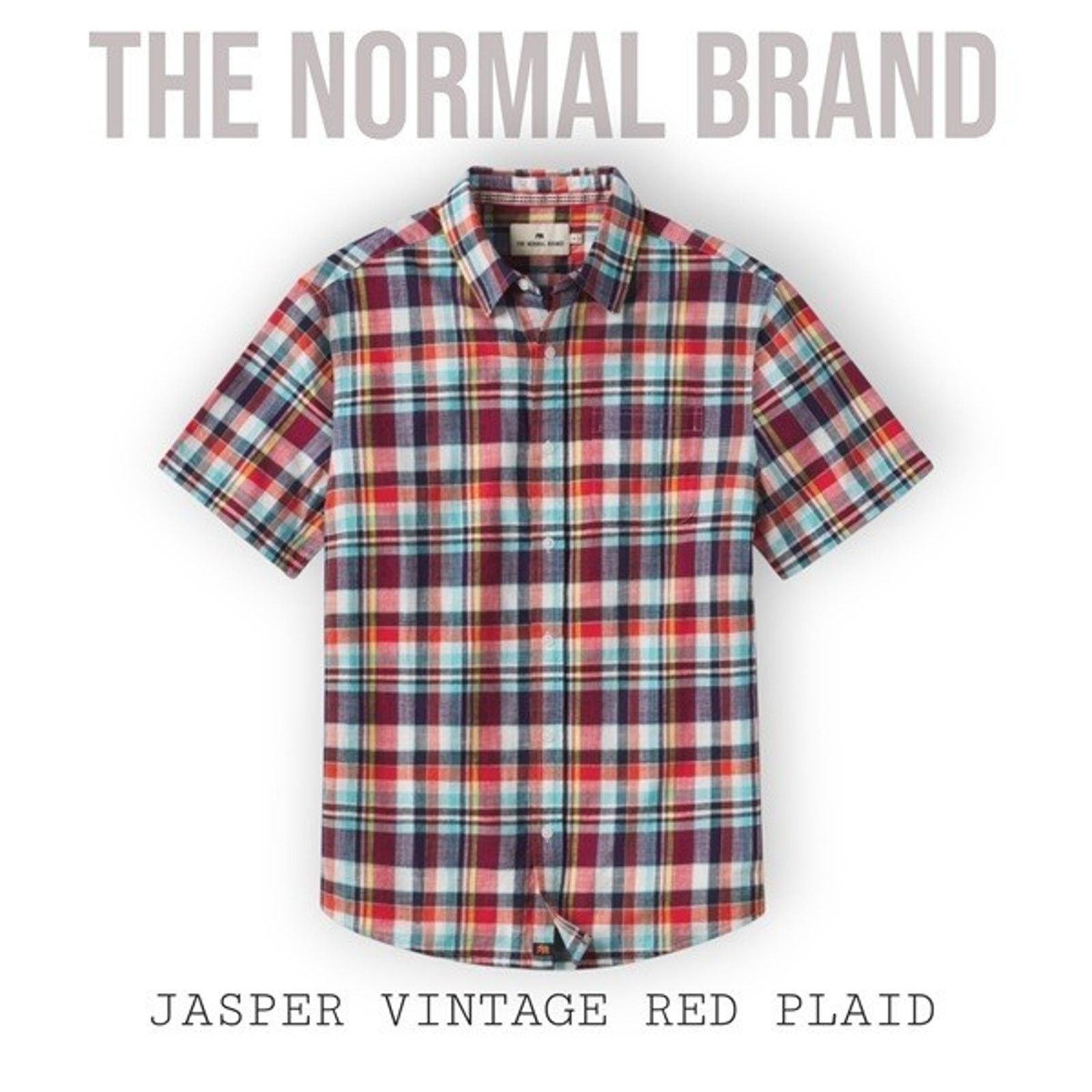 Other NWT The Normal Brand Men's Jasper Vintage Red Multi XL $78 Size US XL / EU 56 / 4 - 1 Thumbnail