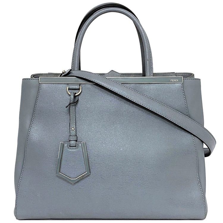 Fendi FENDI Tote Bag Blue Leather Size ONE SIZE - 1 Thumbnail