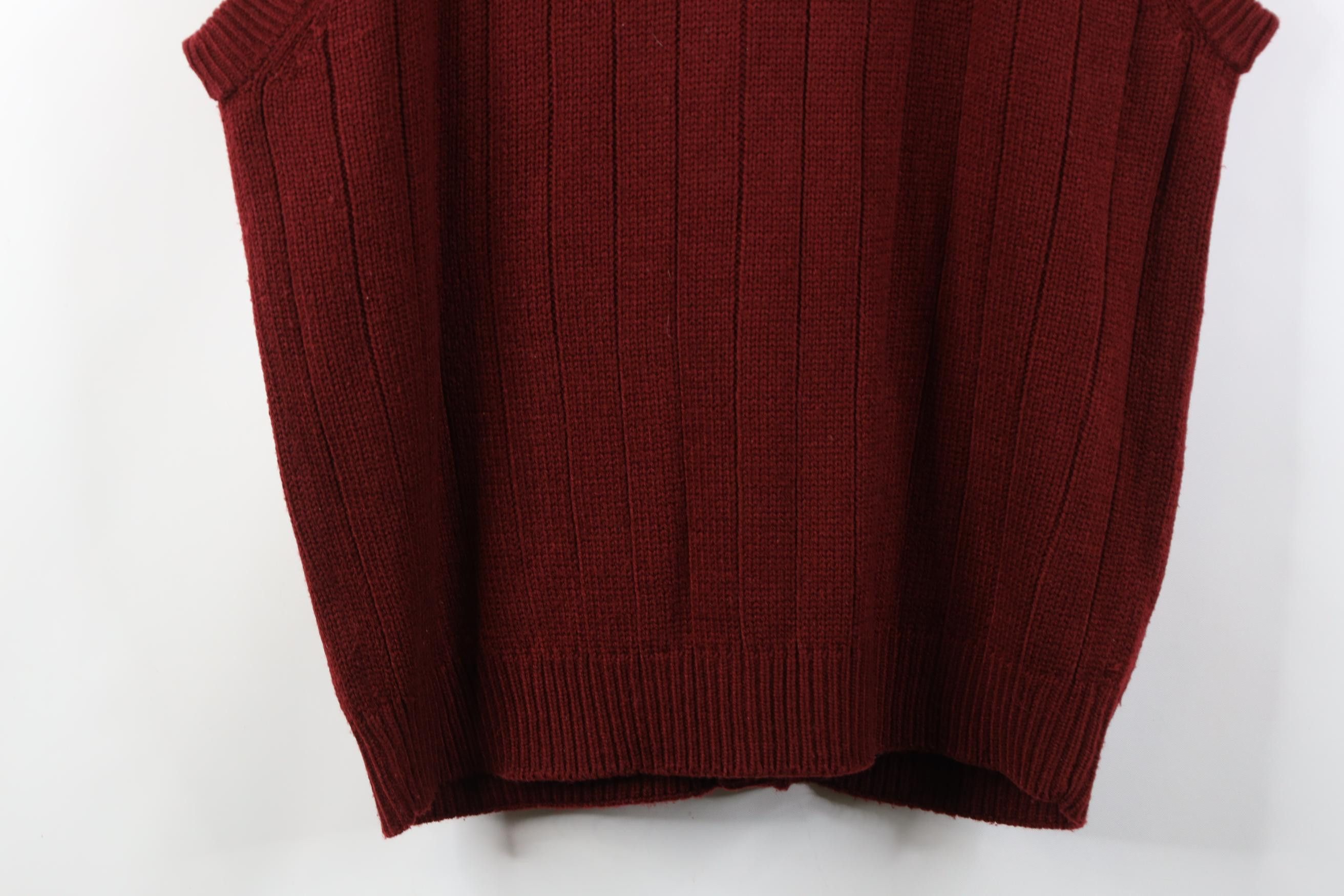 Vintage Vintage 90s Streetwear Ribbed Knit Cardigan Sweater Vest Size US XL / EU 56 / 4 - 10 Thumbnail